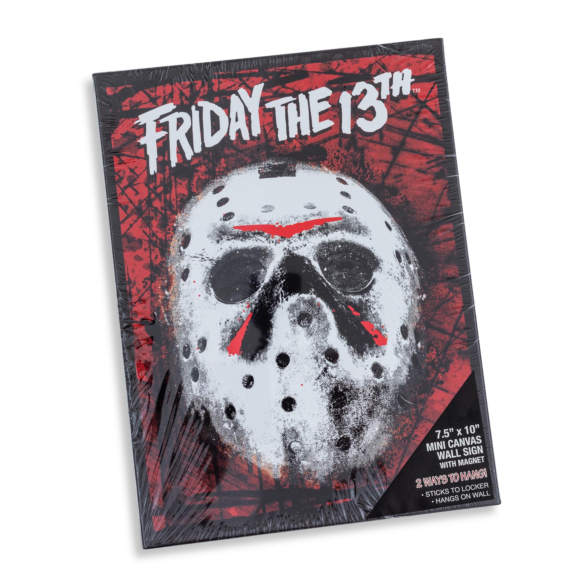 Friday The 13 Jason Voorhees Mask Canvas Wall Art With Magnets | 7.5 x 10 Inches