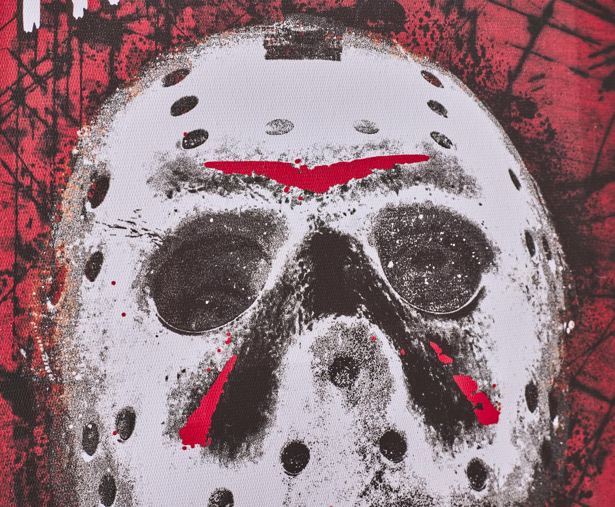 Friday The 13 Jason Voorhees Mask Canvas Wall Art With Magnets | 7.5 x 10 Inches