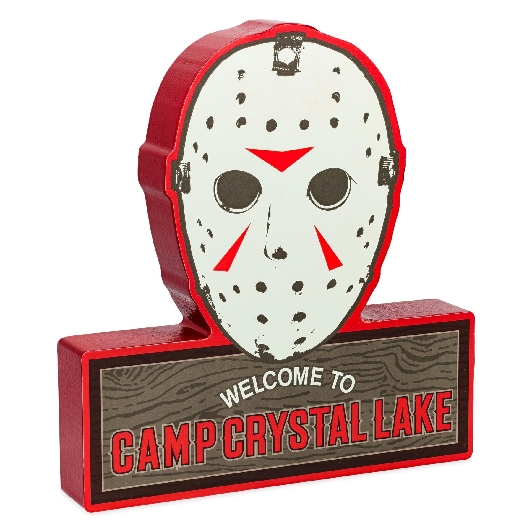 Friday The 13th Jason Mask Camp Crystal Lake MDF Wall Sign | 11 x 17 Inches