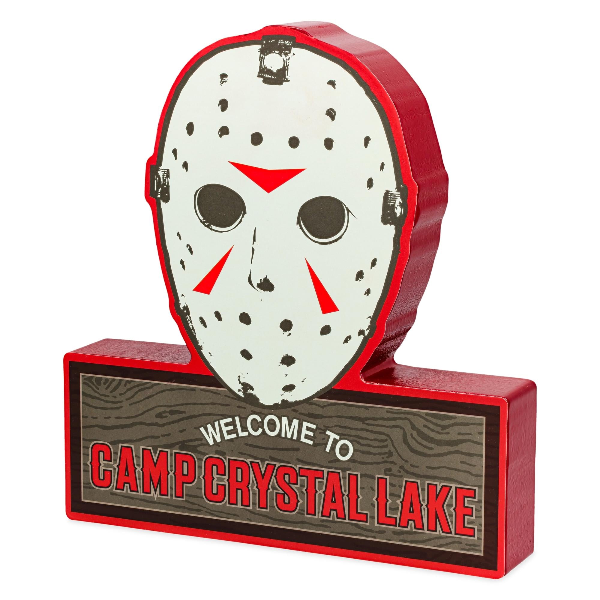 Friday The 13th Jason Mask Camp Crystal Lake MDF Wall Sign | 11 x 17 Inches