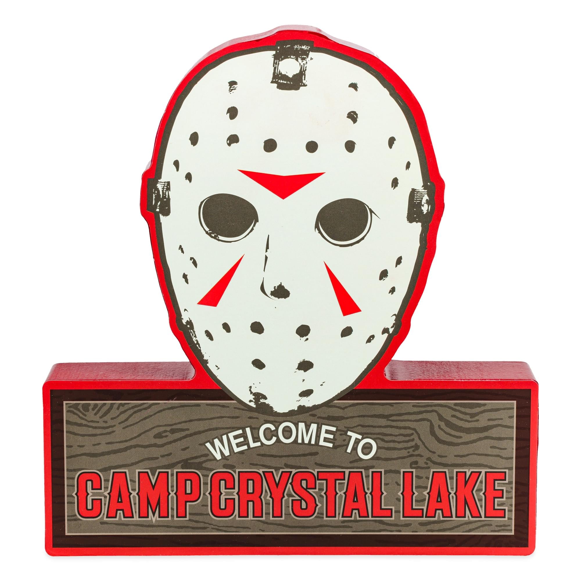 Friday The 13th Jason Mask Camp Crystal Lake MDF Wall Sign | 11 x 17 Inches