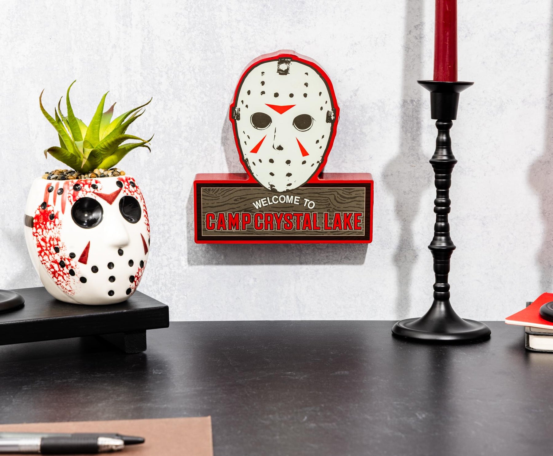 Friday The 13th Jason Mask Camp Crystal Lake MDF Wall Sign | 11 x 17 Inches