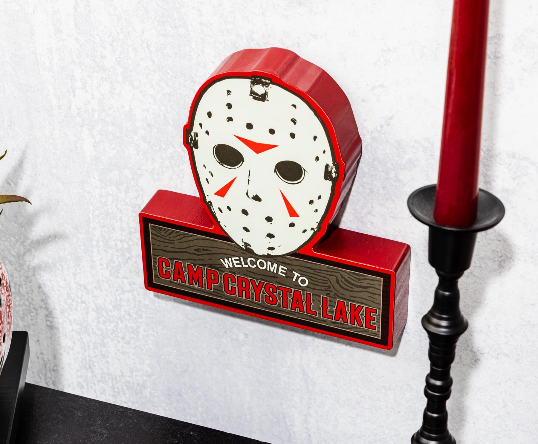 Friday The 13th Jason Mask Camp Crystal Lake MDF Wall Sign | 11 x 17 Inches