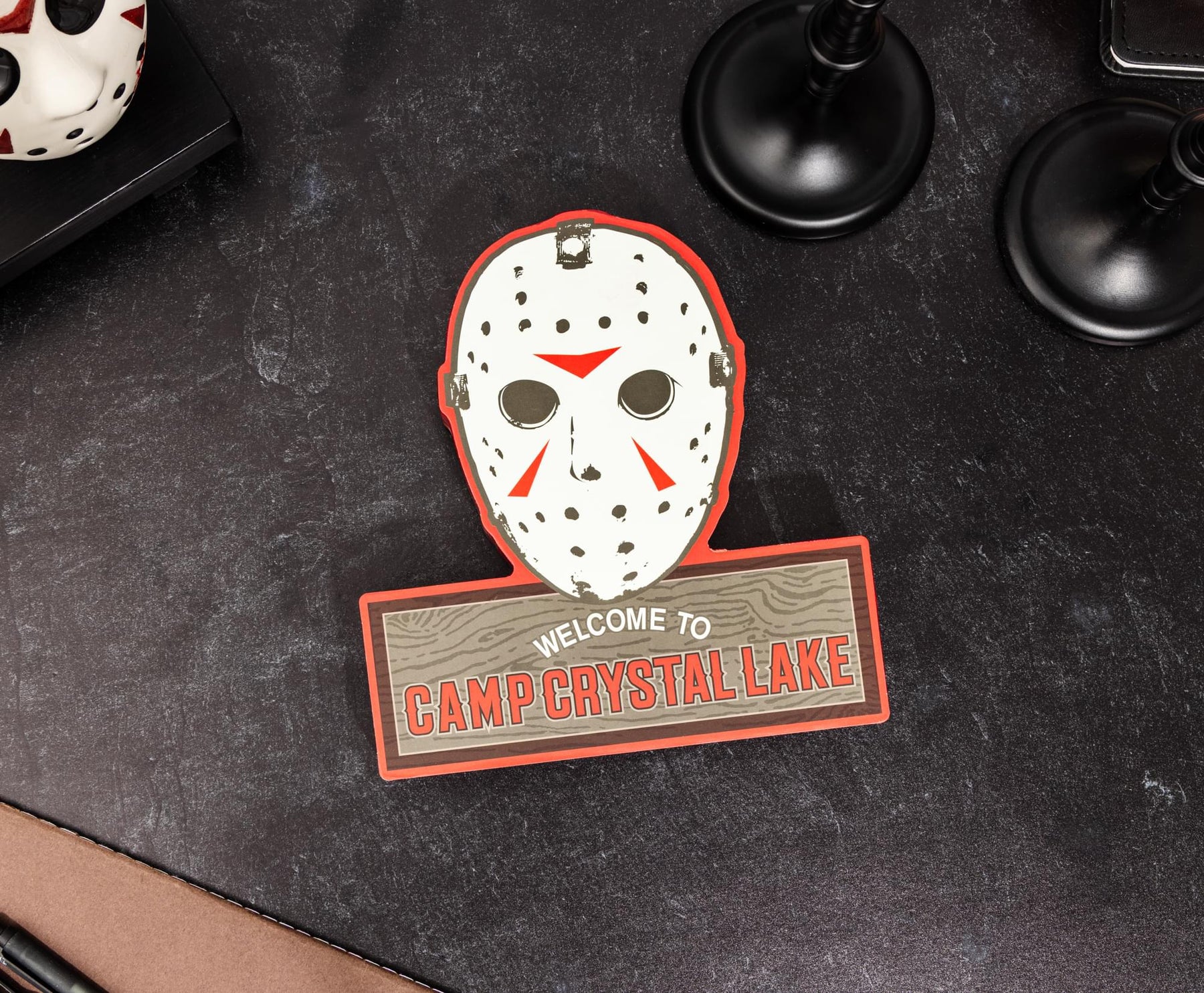 Friday The 13th Jason Mask Camp Crystal Lake MDF Wall Sign | 11 x 17 Inches