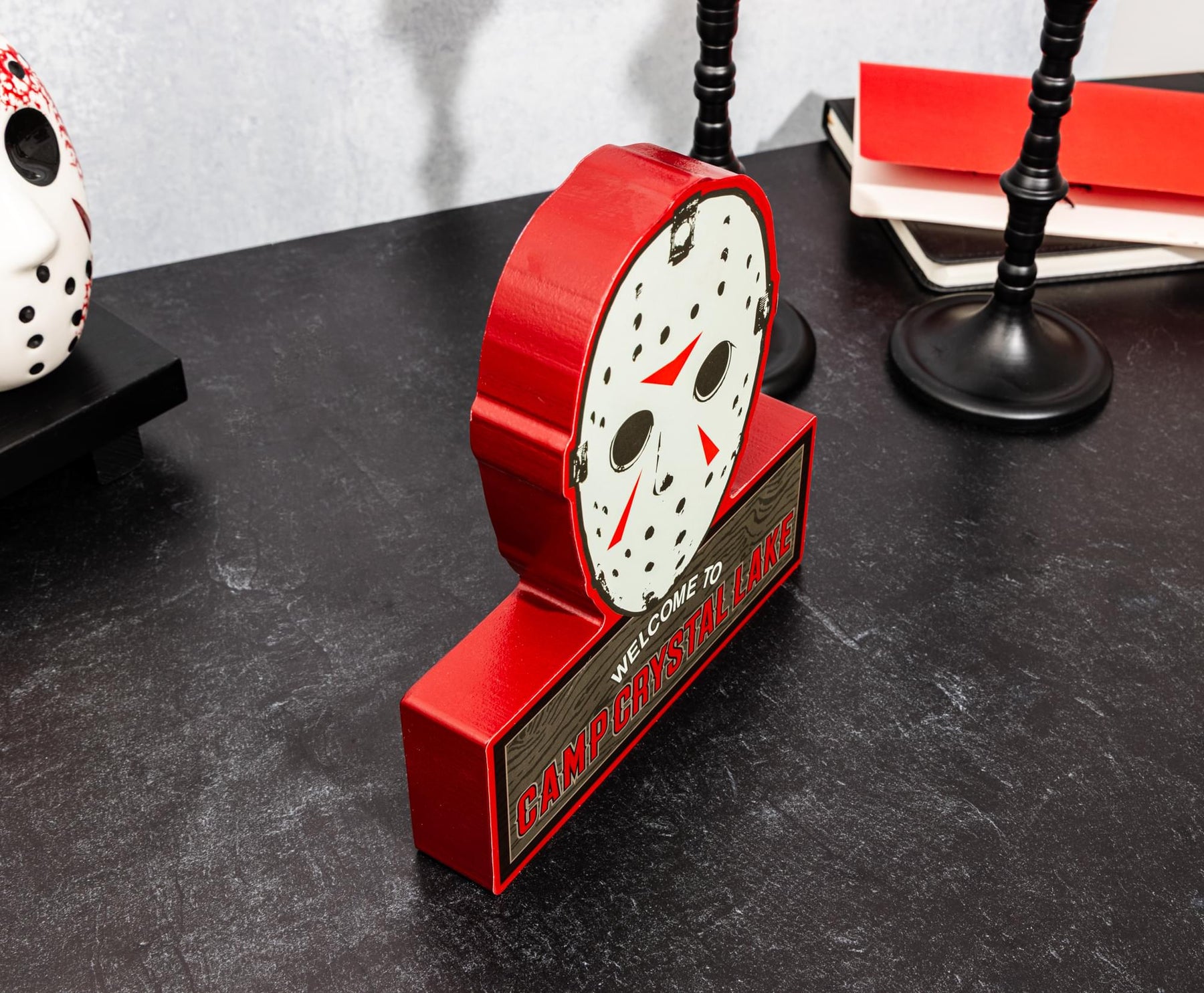 Friday The 13th Jason Mask Camp Crystal Lake MDF Wall Sign | 11 x 17 Inches