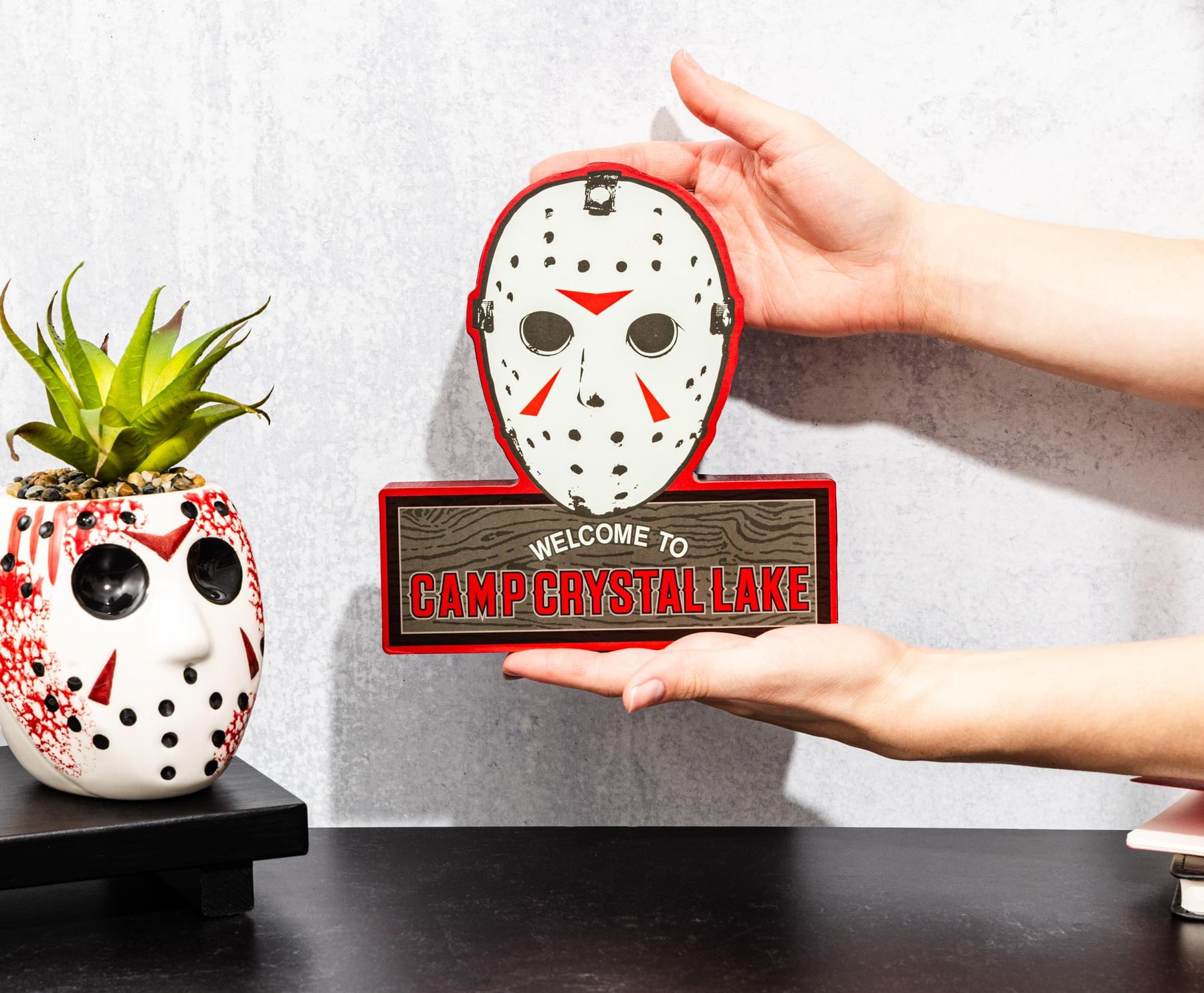 Friday The 13th Jason Mask Camp Crystal Lake MDF Wall Sign | 11 x 17 Inches