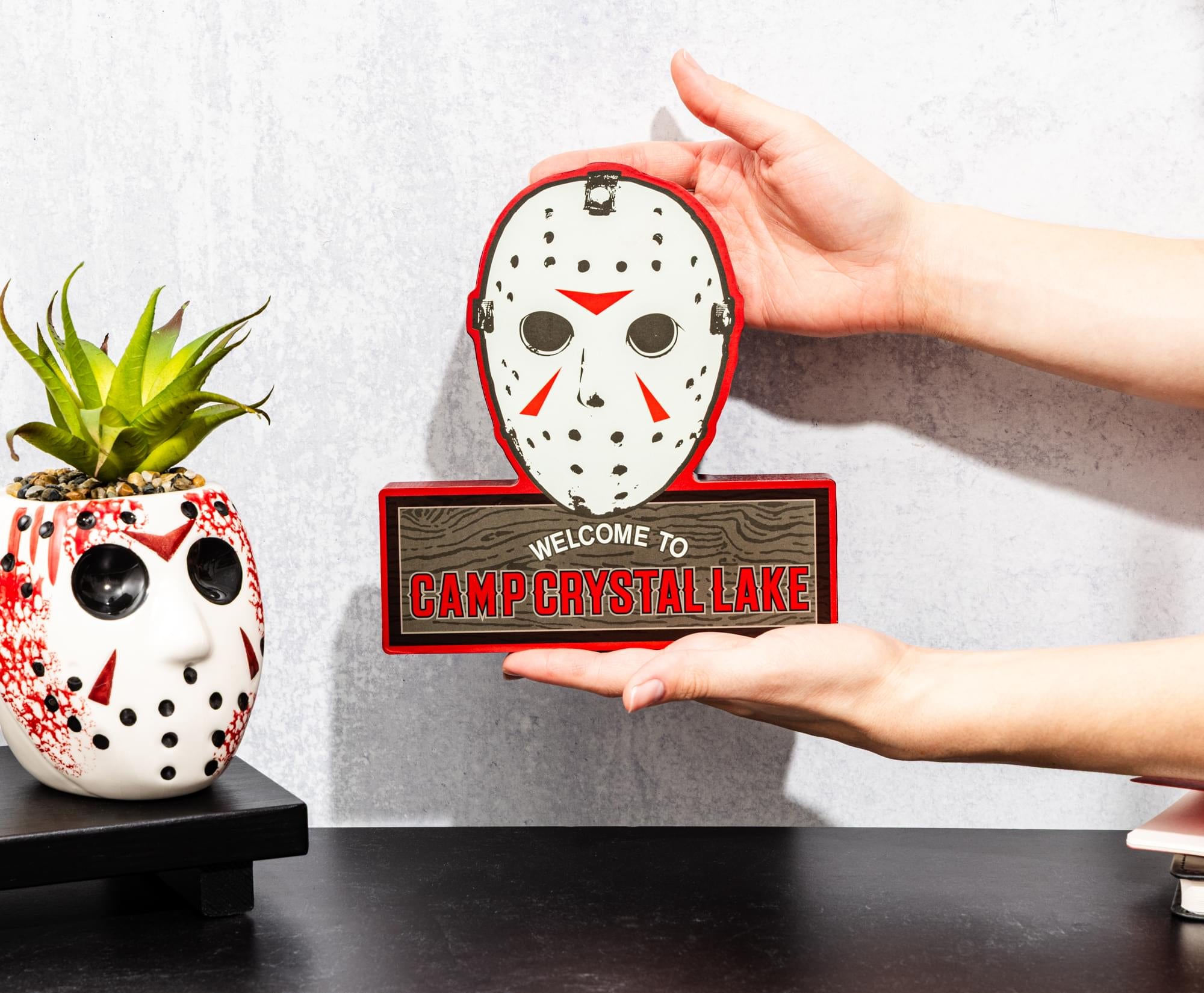 Friday The 13th Jason Mask Camp Crystal Lake MDF Wall Sign | 11 x 17 Inches