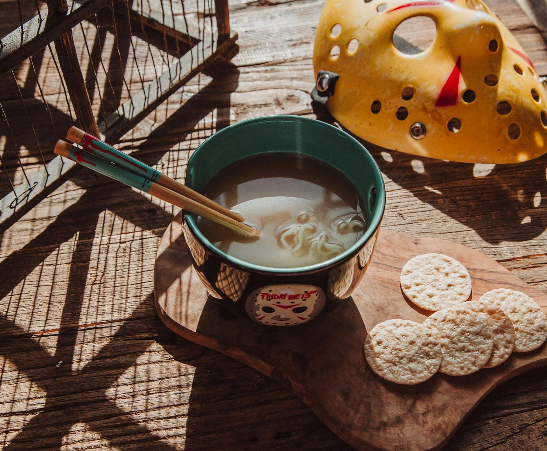 Friday The 13th Jason Voorhees 20-Ounce Ramen Bowl and Chopstick Set