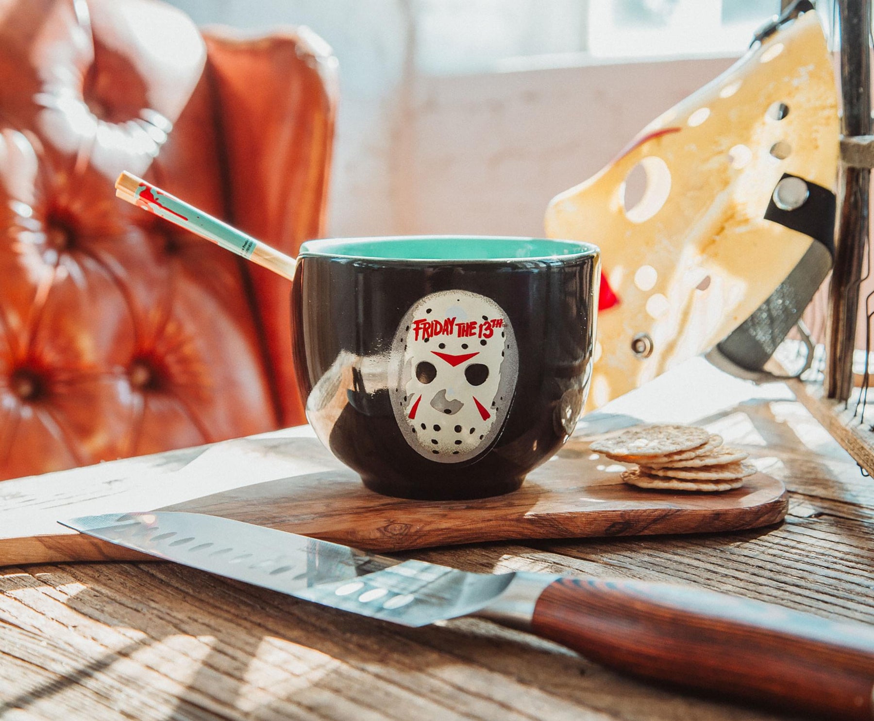 Friday The 13th Jason Voorhees 20-Ounce Ramen Bowl and Chopstick Set