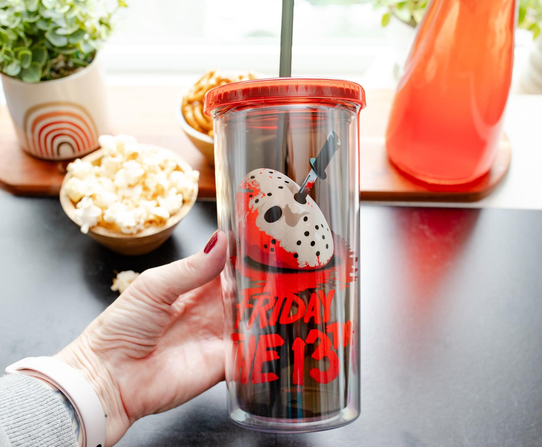 Friday the 13th: The Final Chapter Cold Cup With Lid and Straw | Holds 20 Ounces