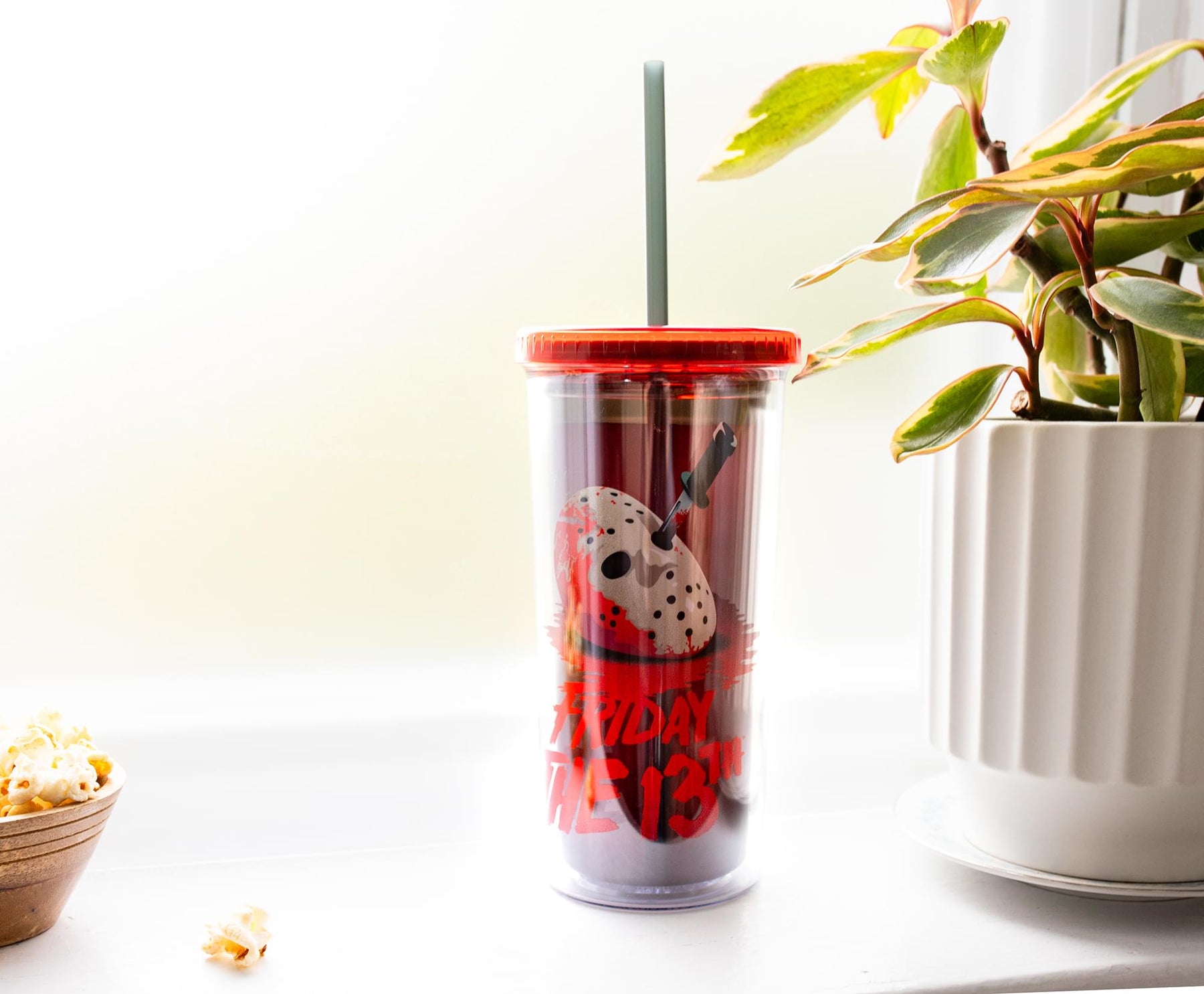 Friday the 13th: The Final Chapter Cold Cup With Lid and Straw | Holds 20 Ounces