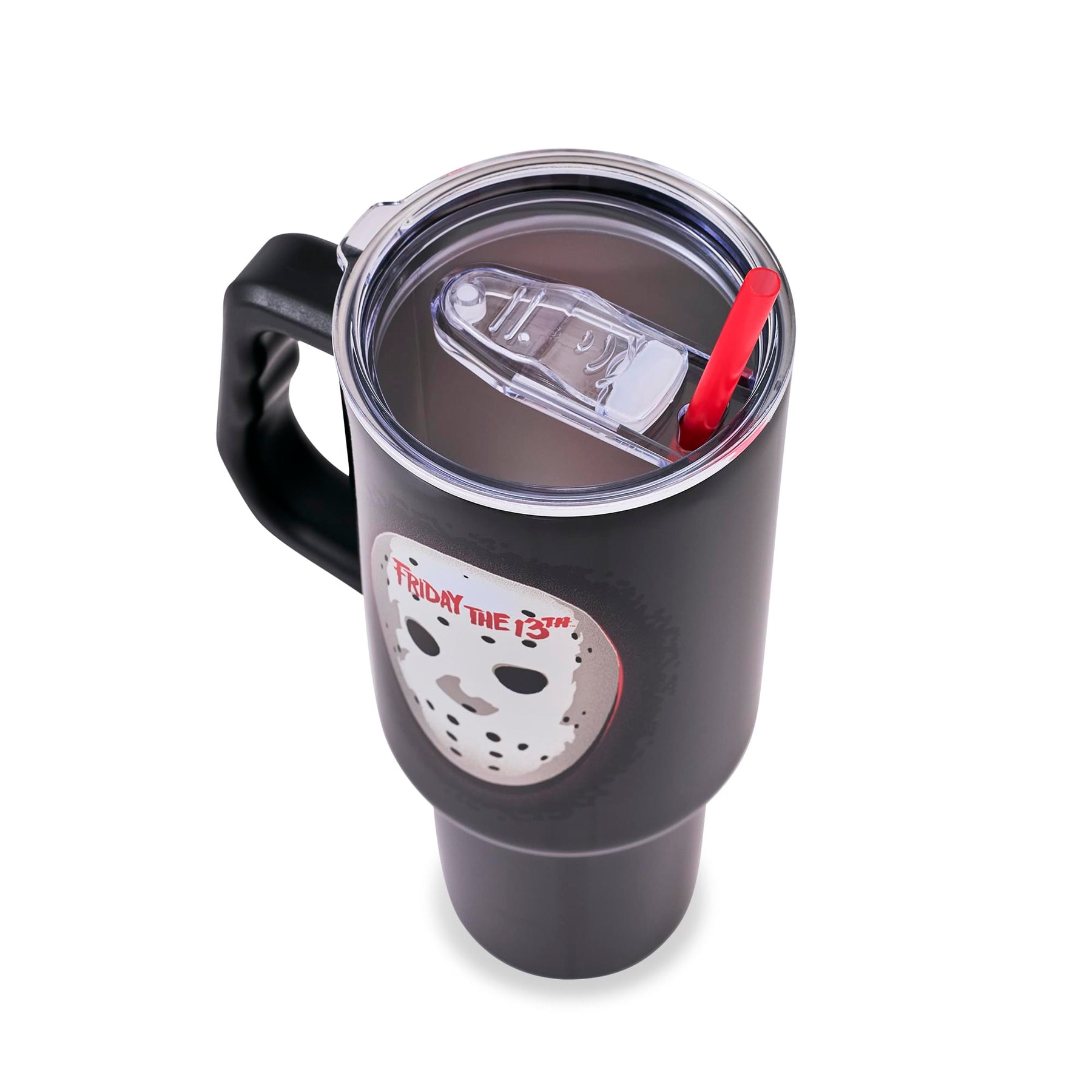 Friday The 13th Jason Voorhees Mask 40-Ounce Stainless Steel Tumbler With Handle