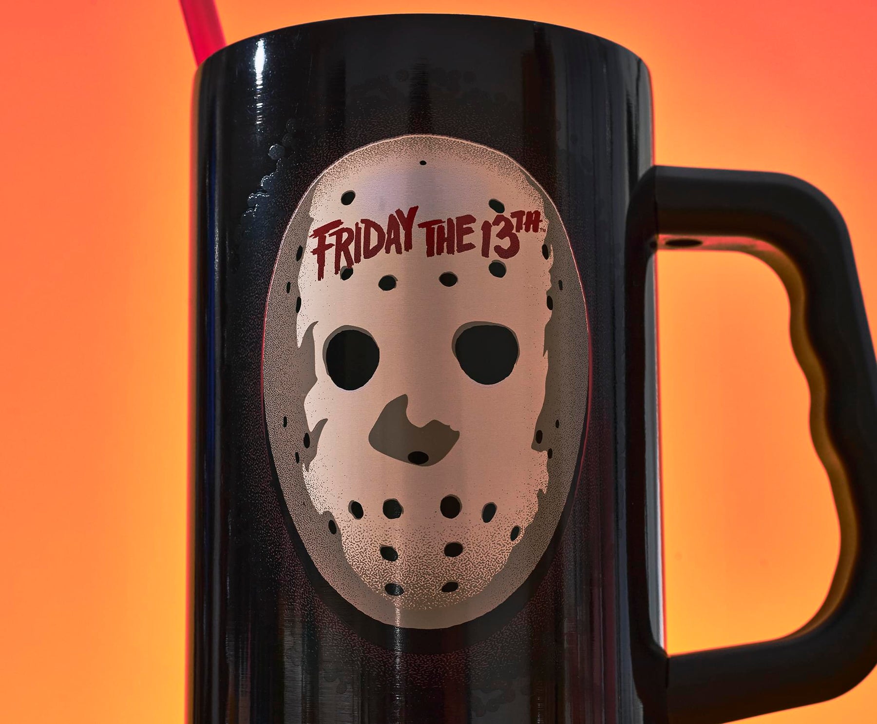 Friday The 13th Jason Voorhees Mask 40-Ounce Stainless Steel Tumbler With Handle