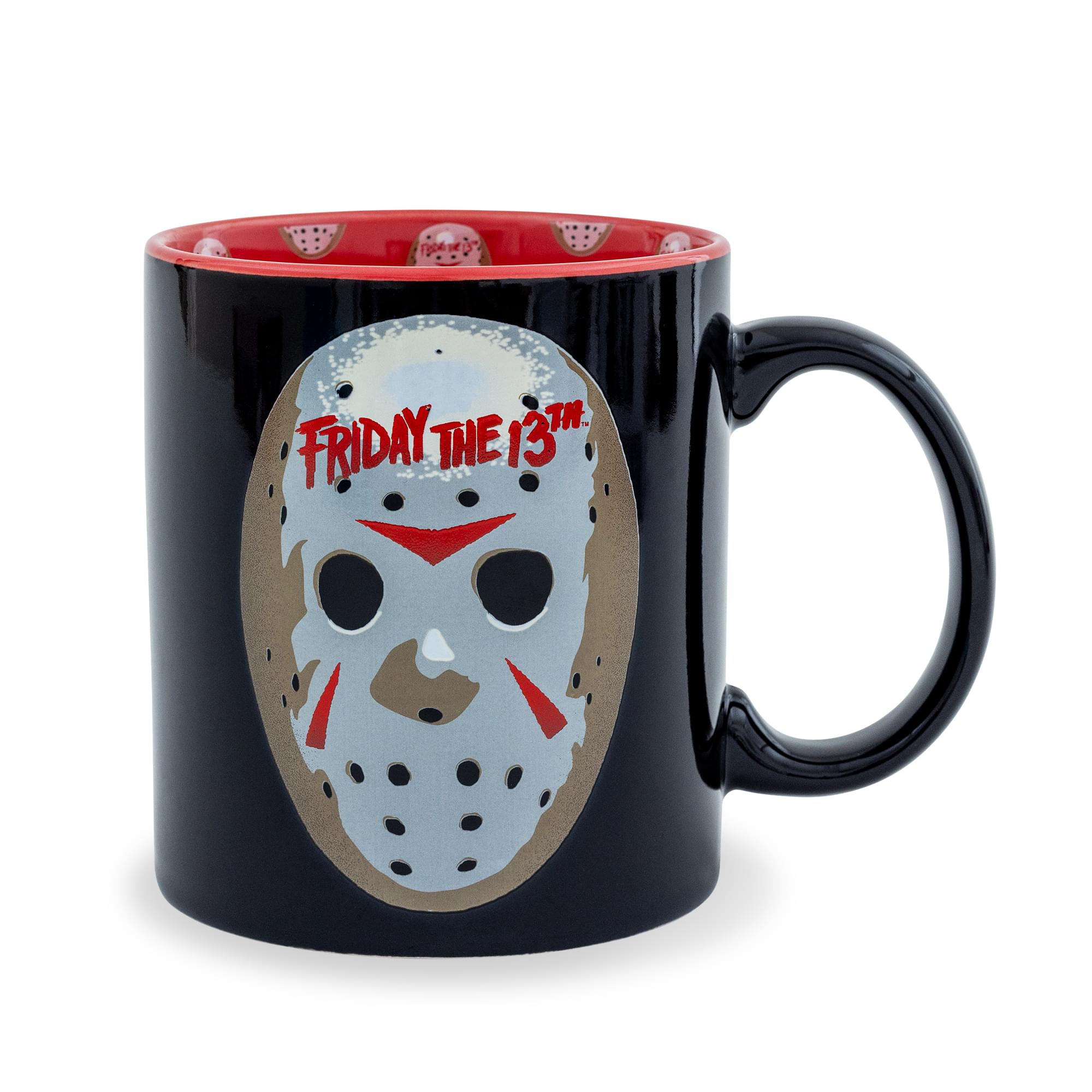 Friday The 13th Jason Mask Interior Pattern 20-Ounce Ceramic Mug