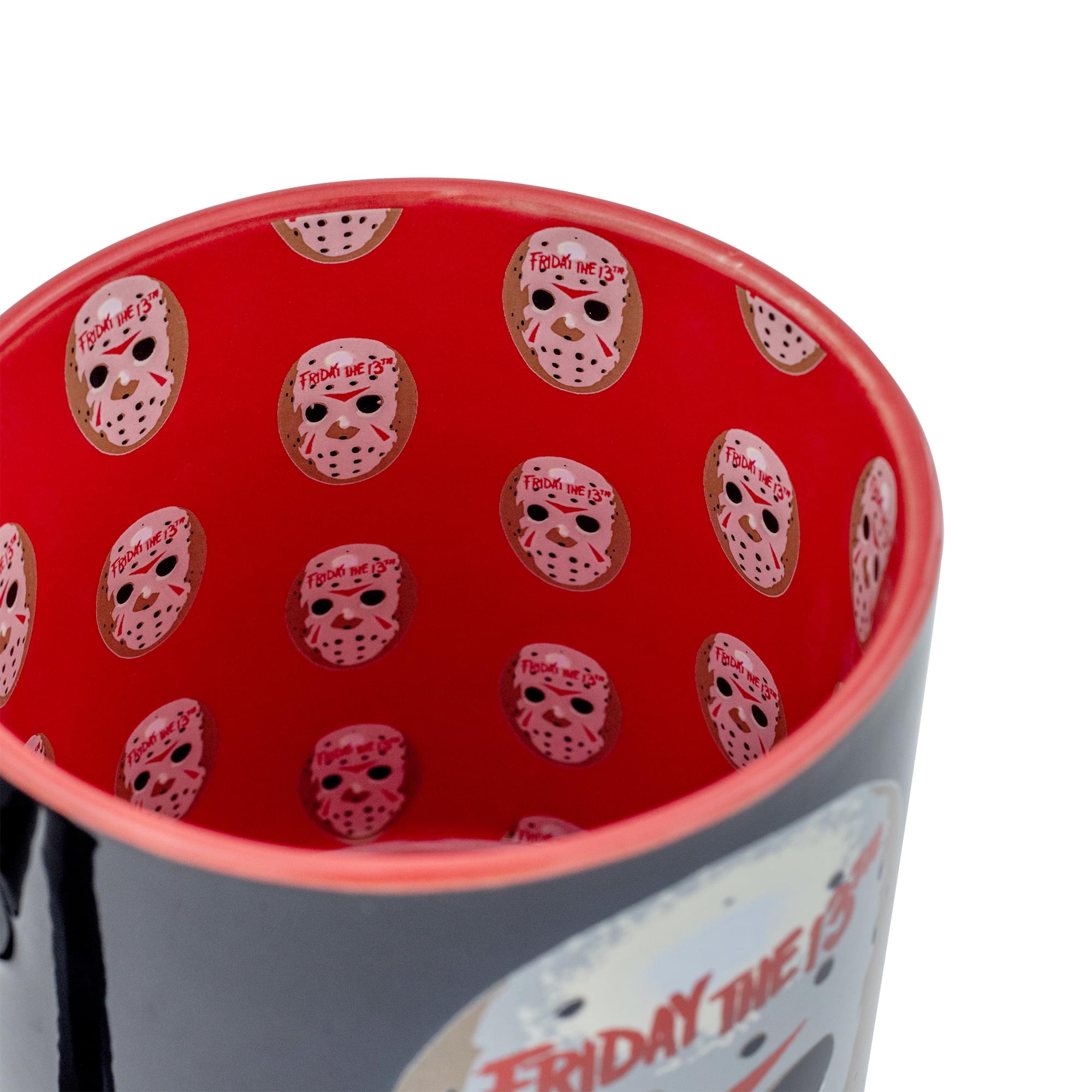 Friday The 13th Jason Mask Interior Pattern 20-Ounce Ceramic Mug