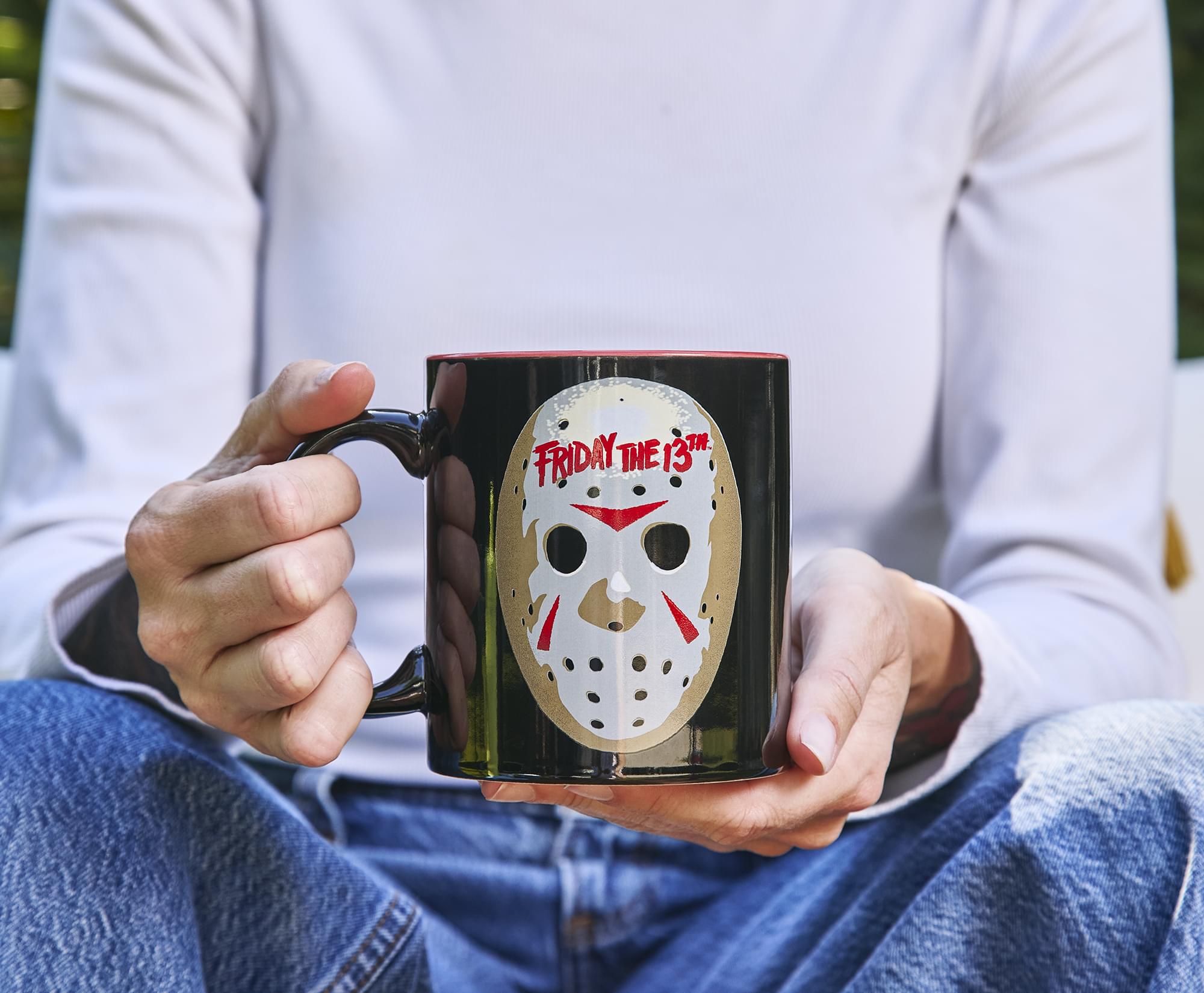 Friday The 13th Jason Mask Interior Pattern 20-Ounce Ceramic Mug