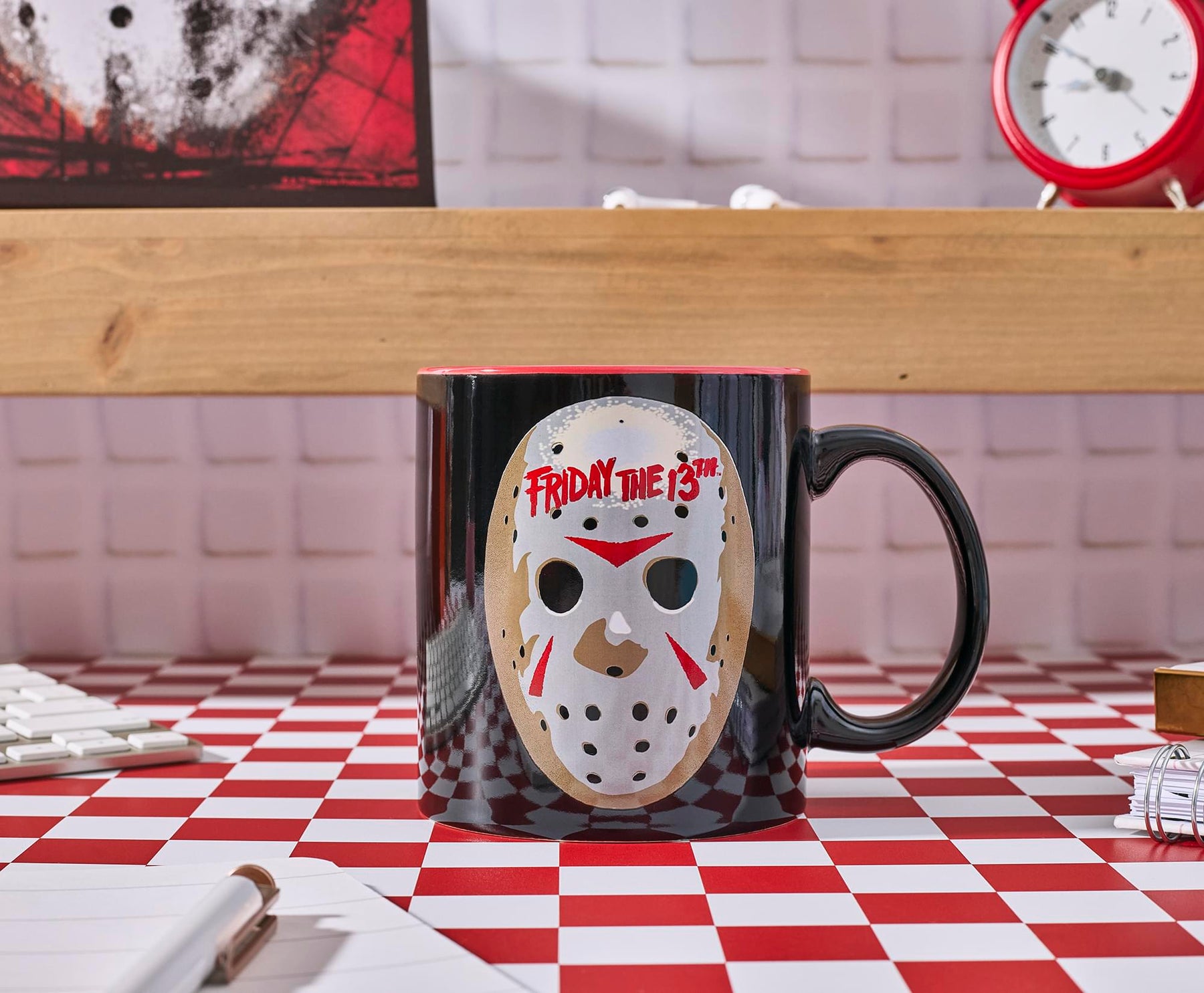 Friday The 13th Jason Mask Interior Pattern 20-Ounce Ceramic Mug