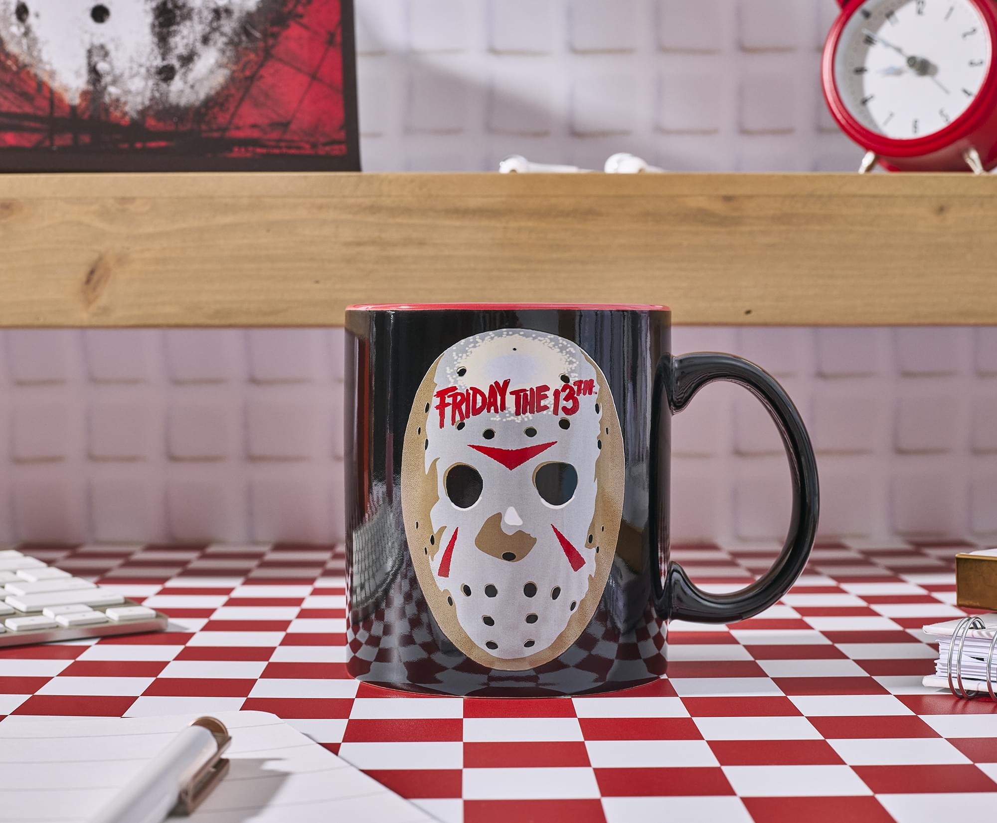 Friday The 13th Jason Mask Interior Pattern 20-Ounce Ceramic Mug