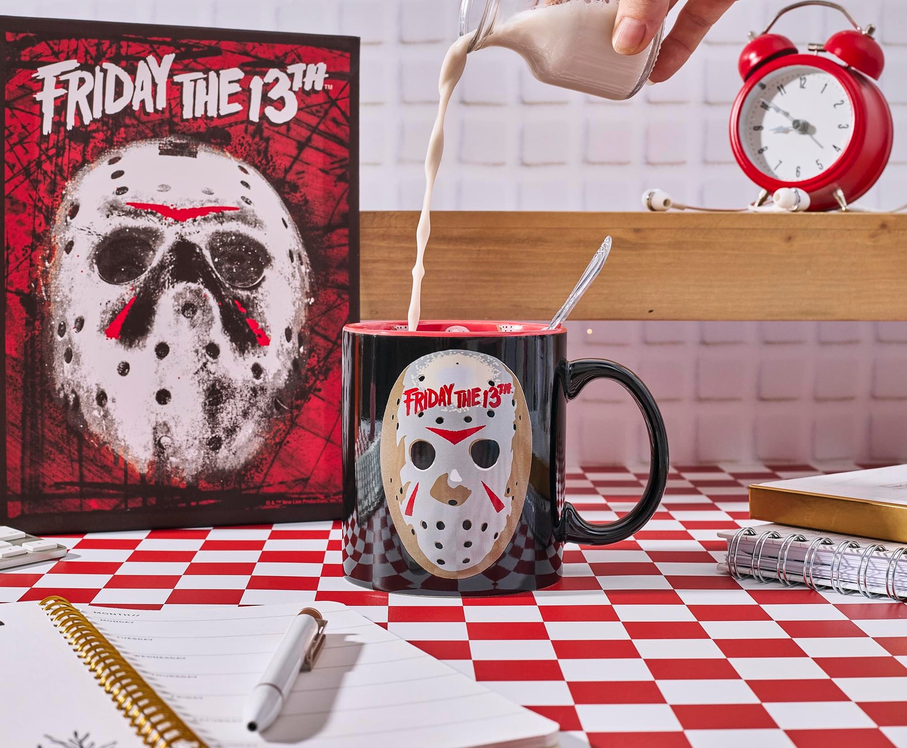 Friday The 13th Jason Mask Interior Pattern 20-Ounce Ceramic Mug