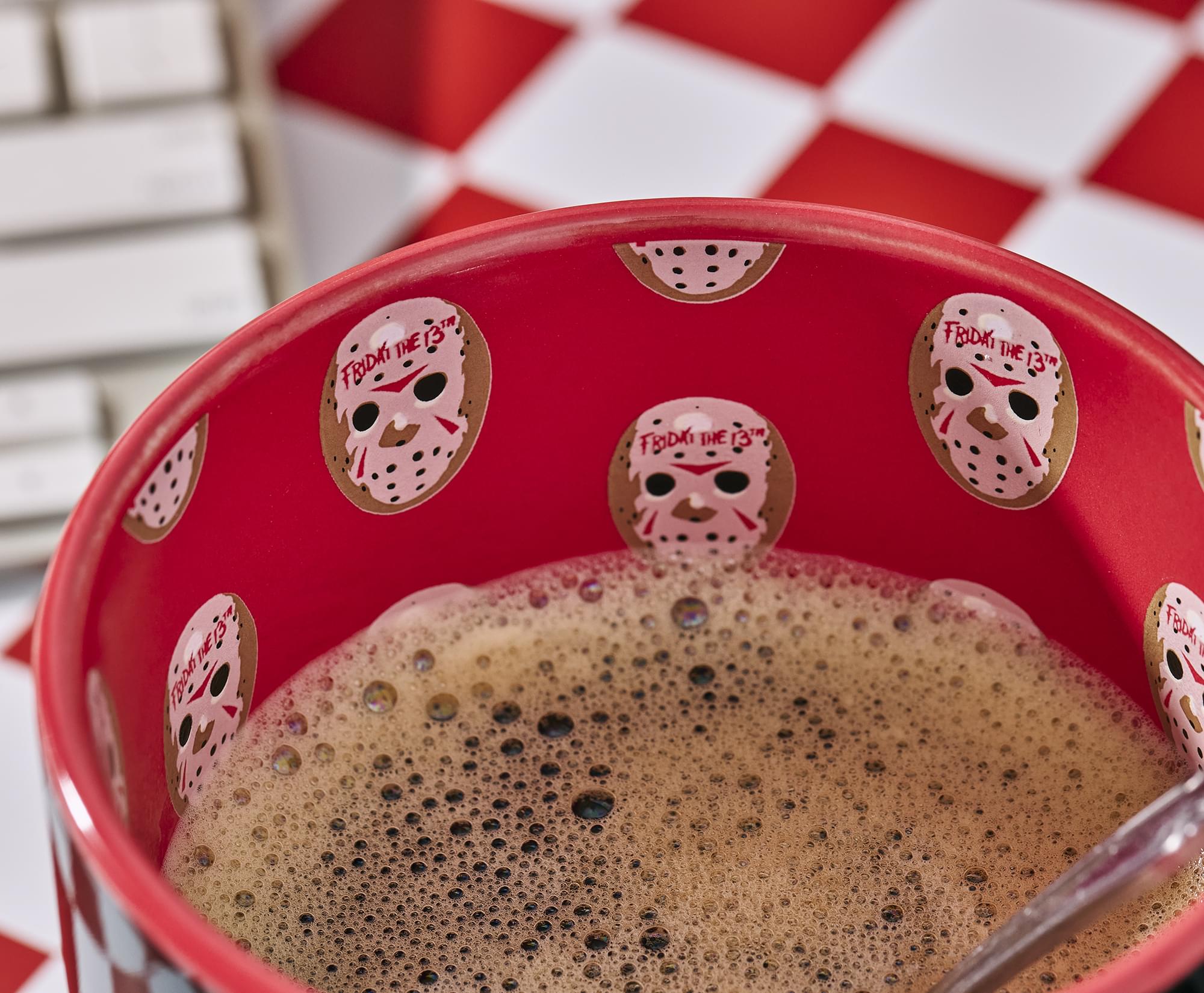 Friday The 13th Jason Mask Interior Pattern 20-Ounce Ceramic Mug