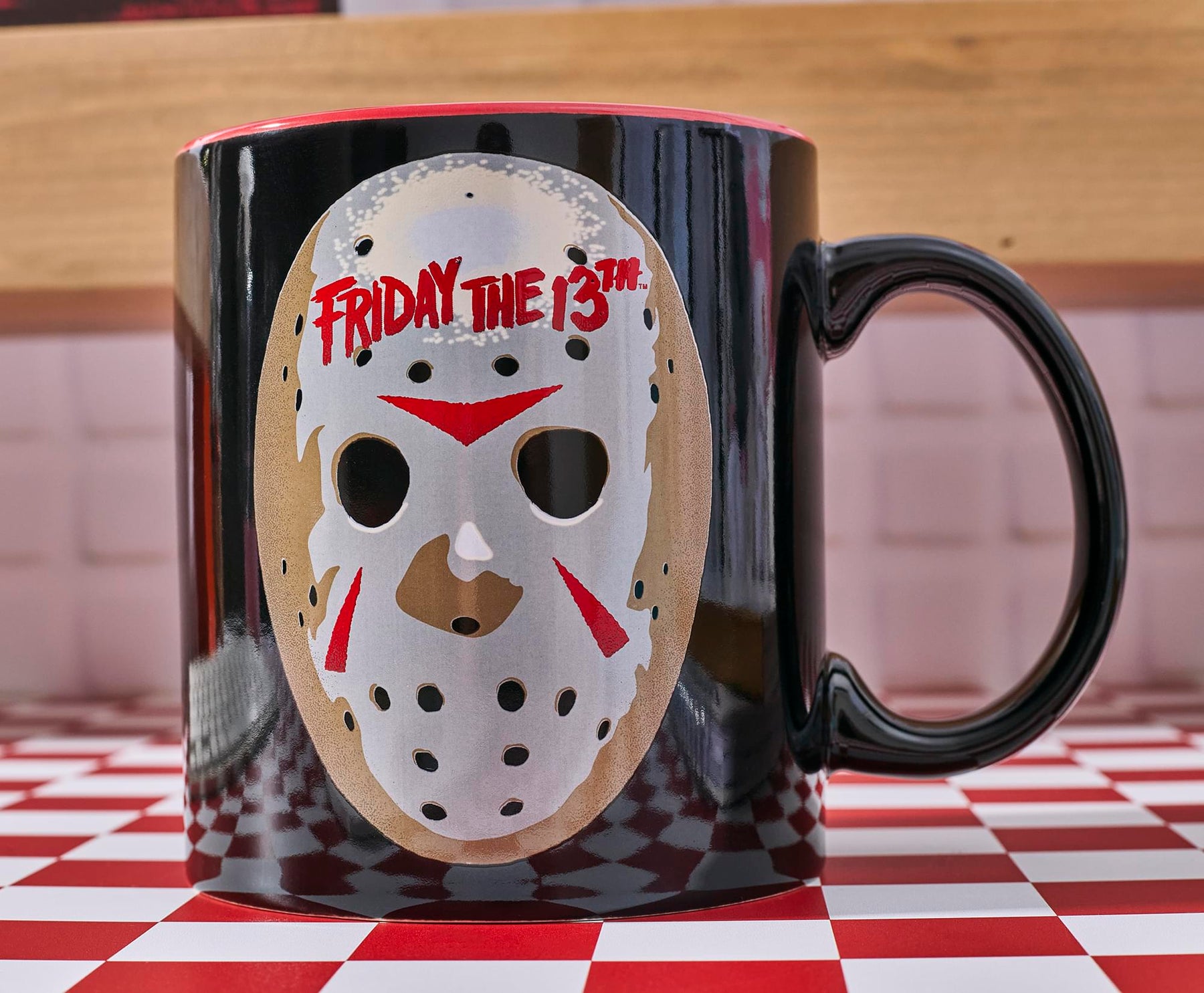 Friday The 13th Jason Mask Interior Pattern 20-Ounce Ceramic Mug