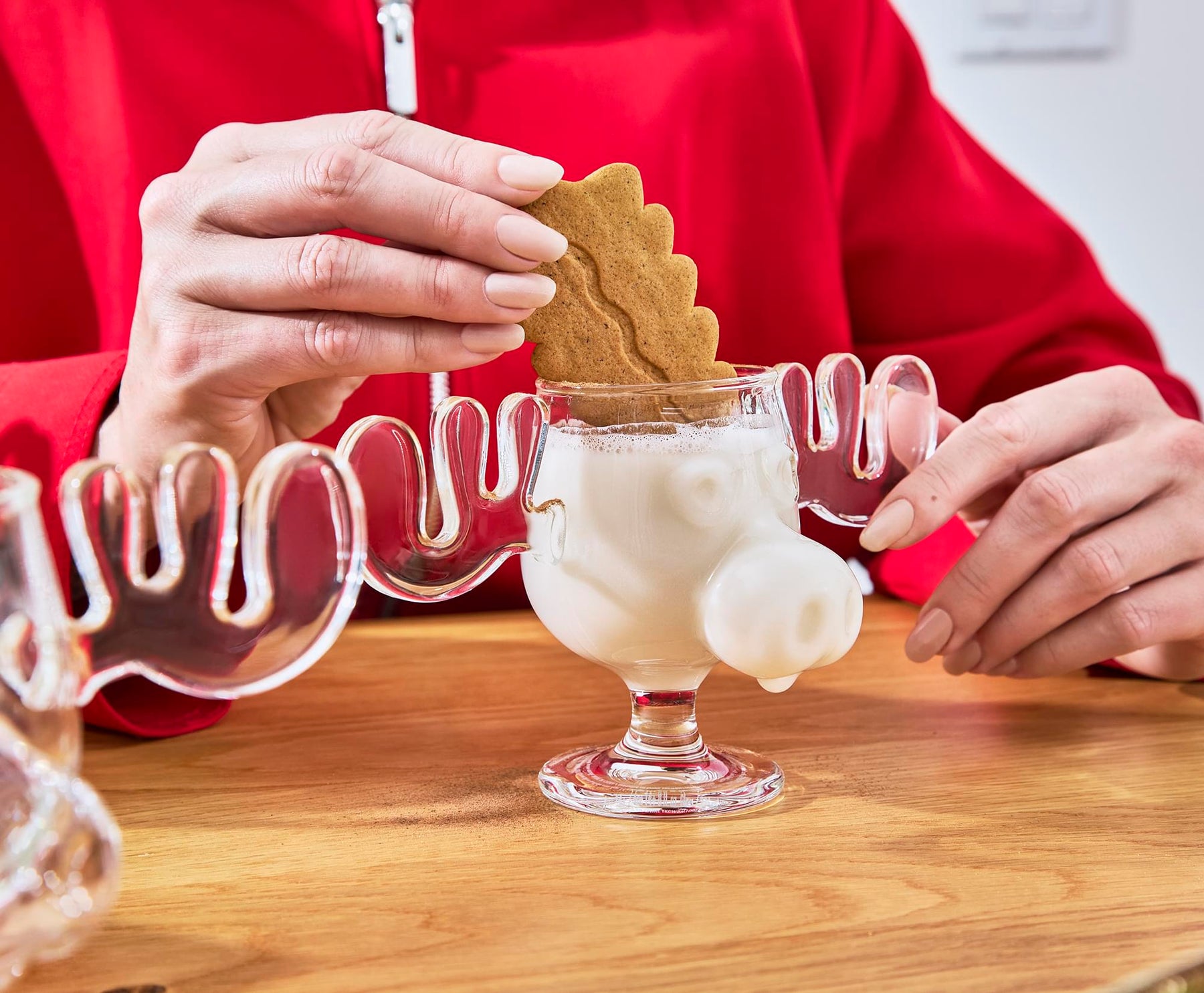 National Lampoon's Christmas Vacation Marty Moose 4-Piece Glass Mug Set