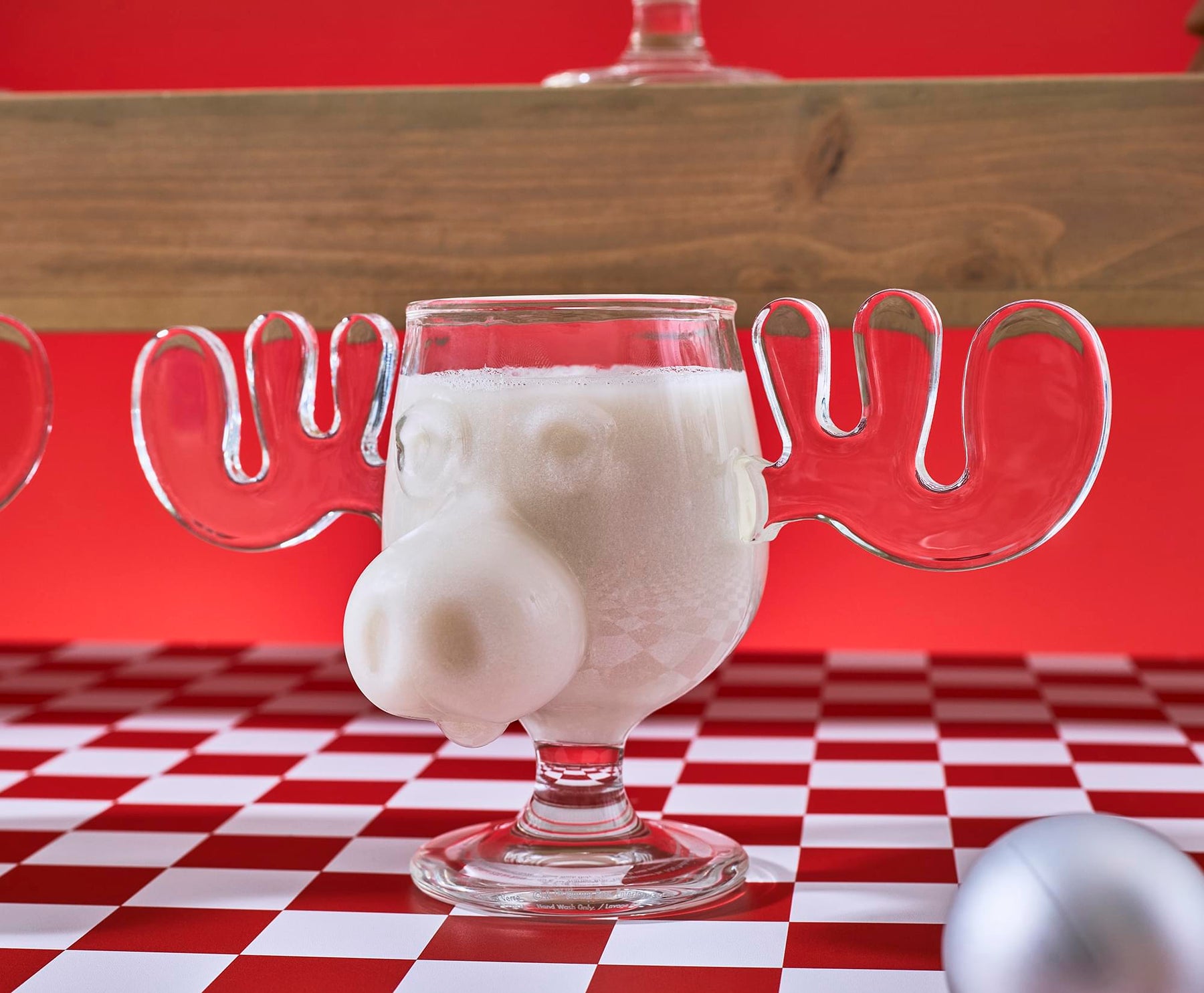 National Lampoon's Christmas Vacation Marty Moose 4-Piece Glass Mug Set