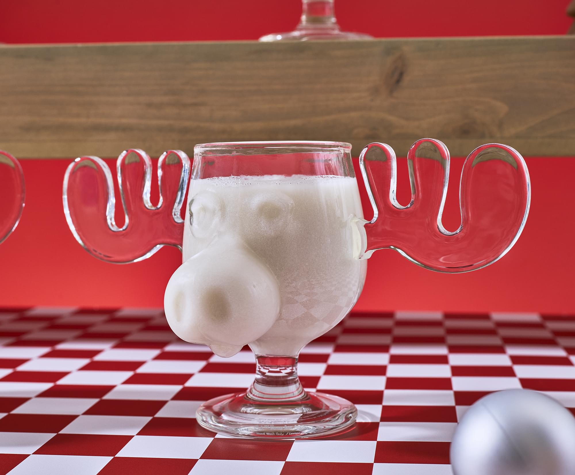 National Lampoon's Christmas Vacation Marty Moose 4-Piece Glass Mug Set