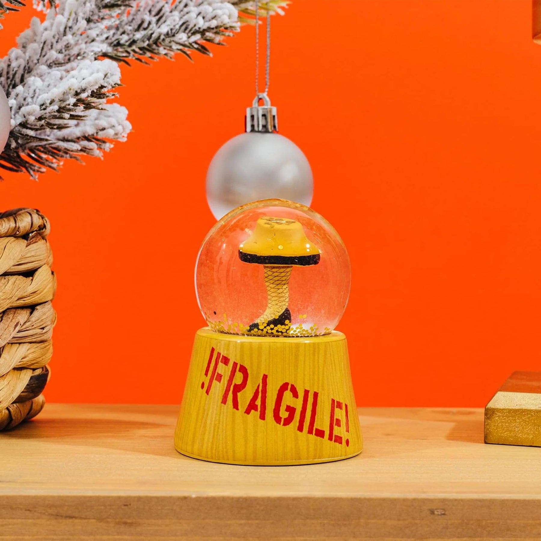A Christmas Story Leg Lamp 3-Inch Mini Light-Up Snow Globes | Set of 2