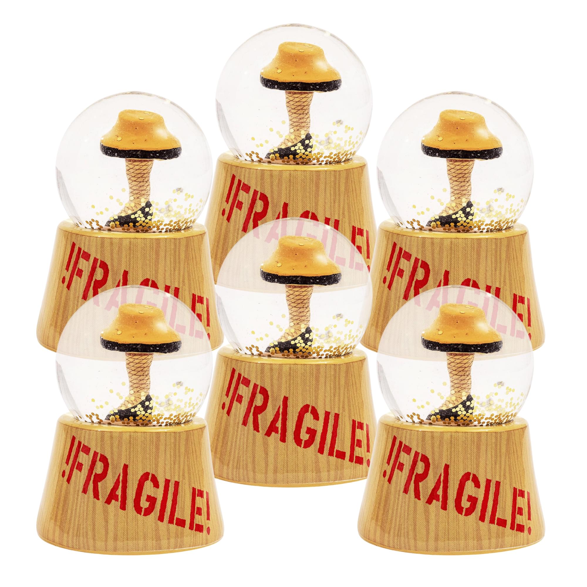 A Christmas Story Leg Lamp 3-Inch Mini Light-Up Snow Globes | Set of 6