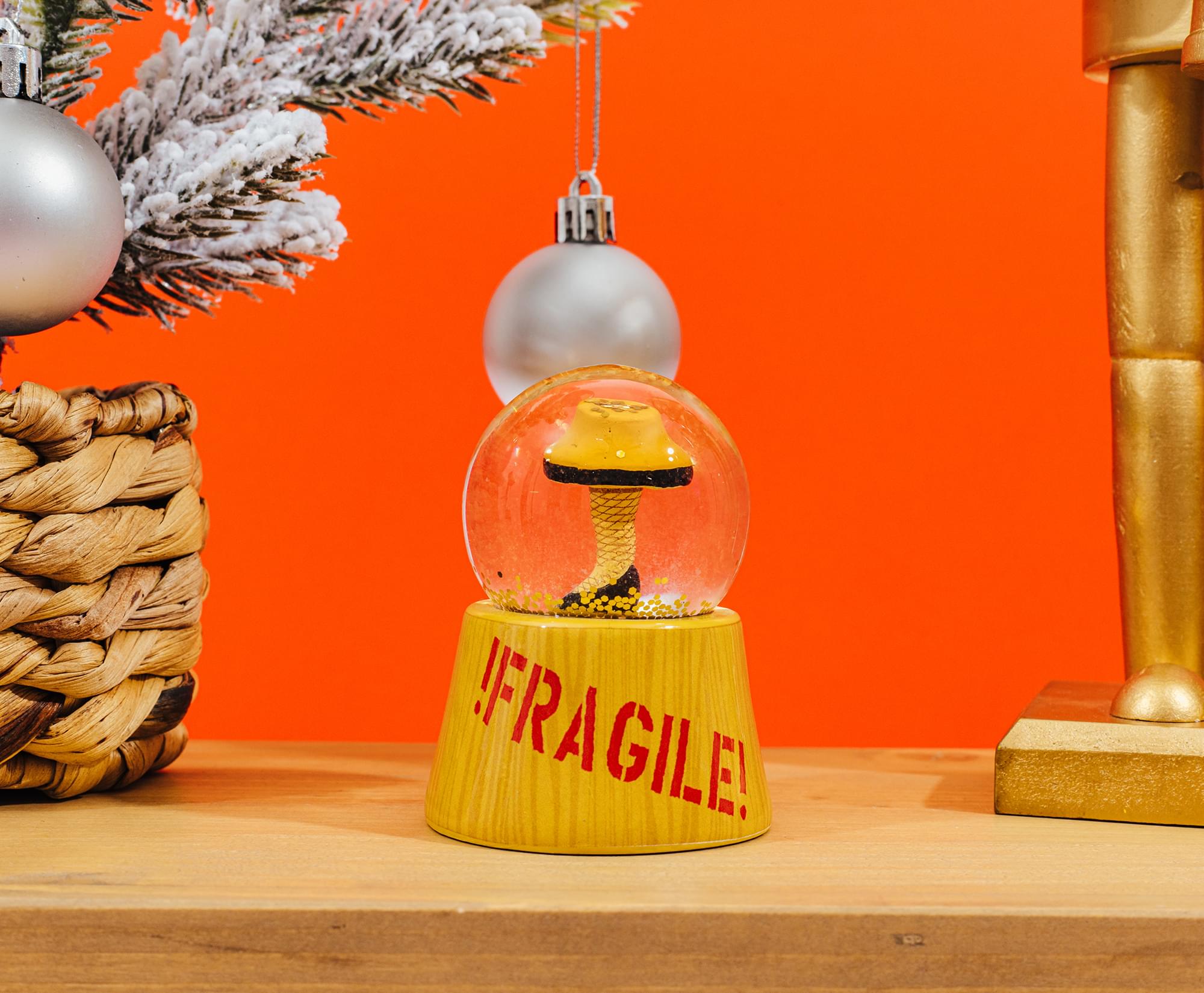 A Christmas Story Leg Lamp Mini Light-Up Snow Globe | 3 Inches Tall