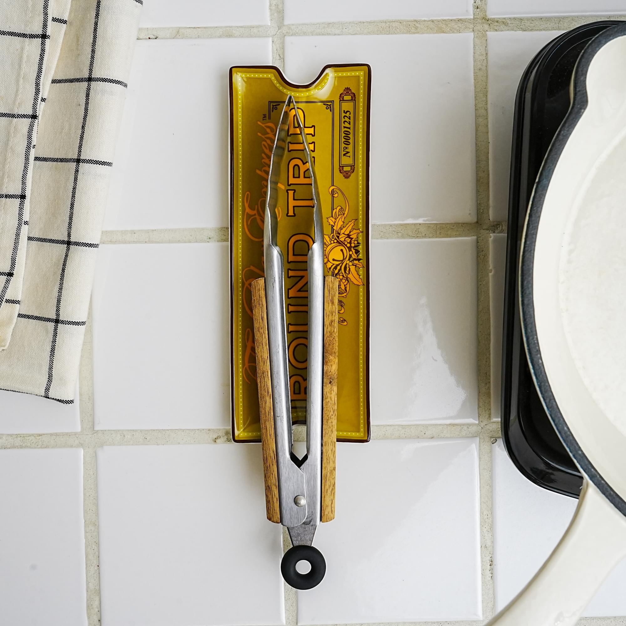 The Polar Express Round Trip Ticket Sculpted Ceramic Trinket Tray