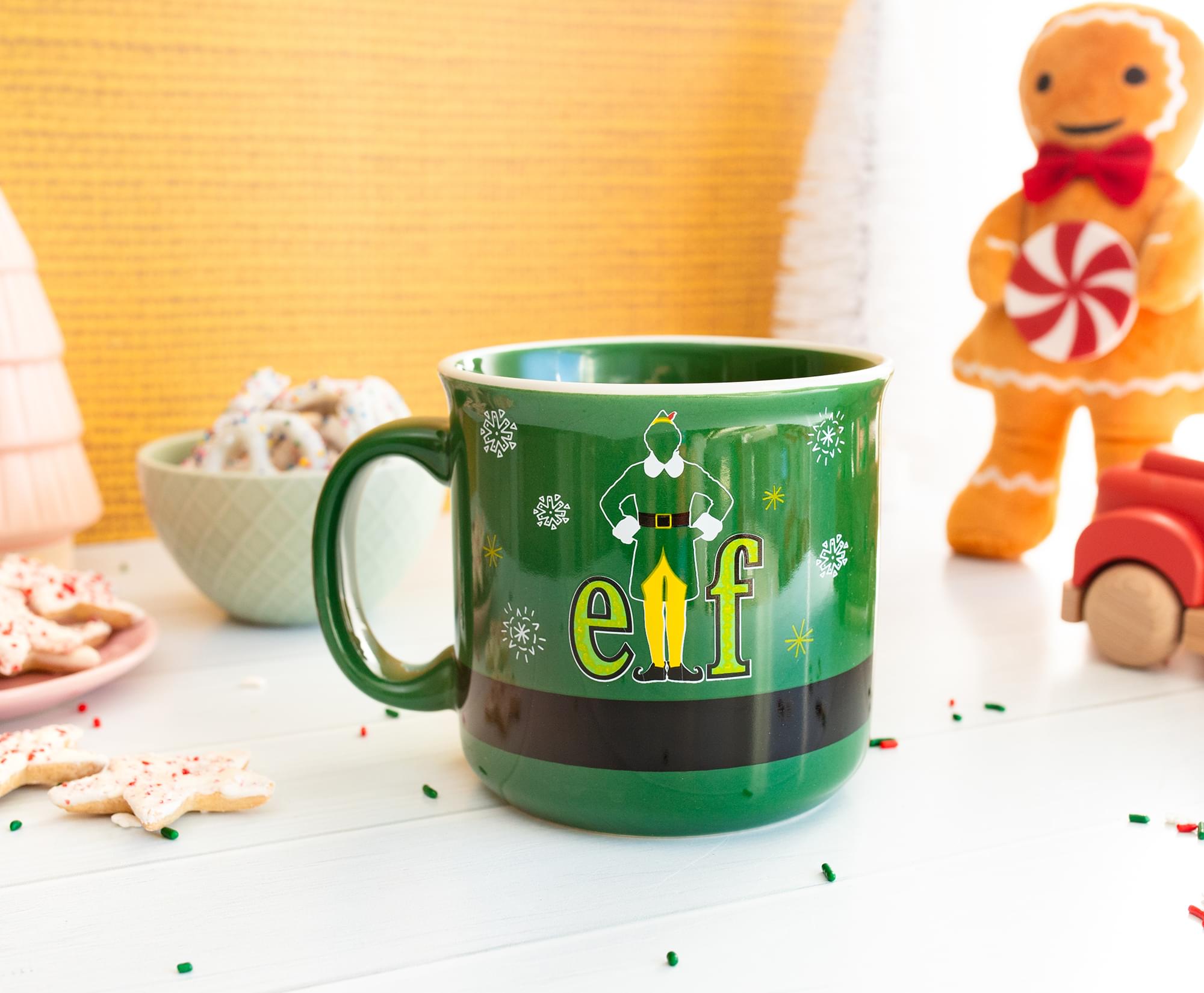 Elf Buddy Ceramic Camper Mug | Holds 20 Ounces