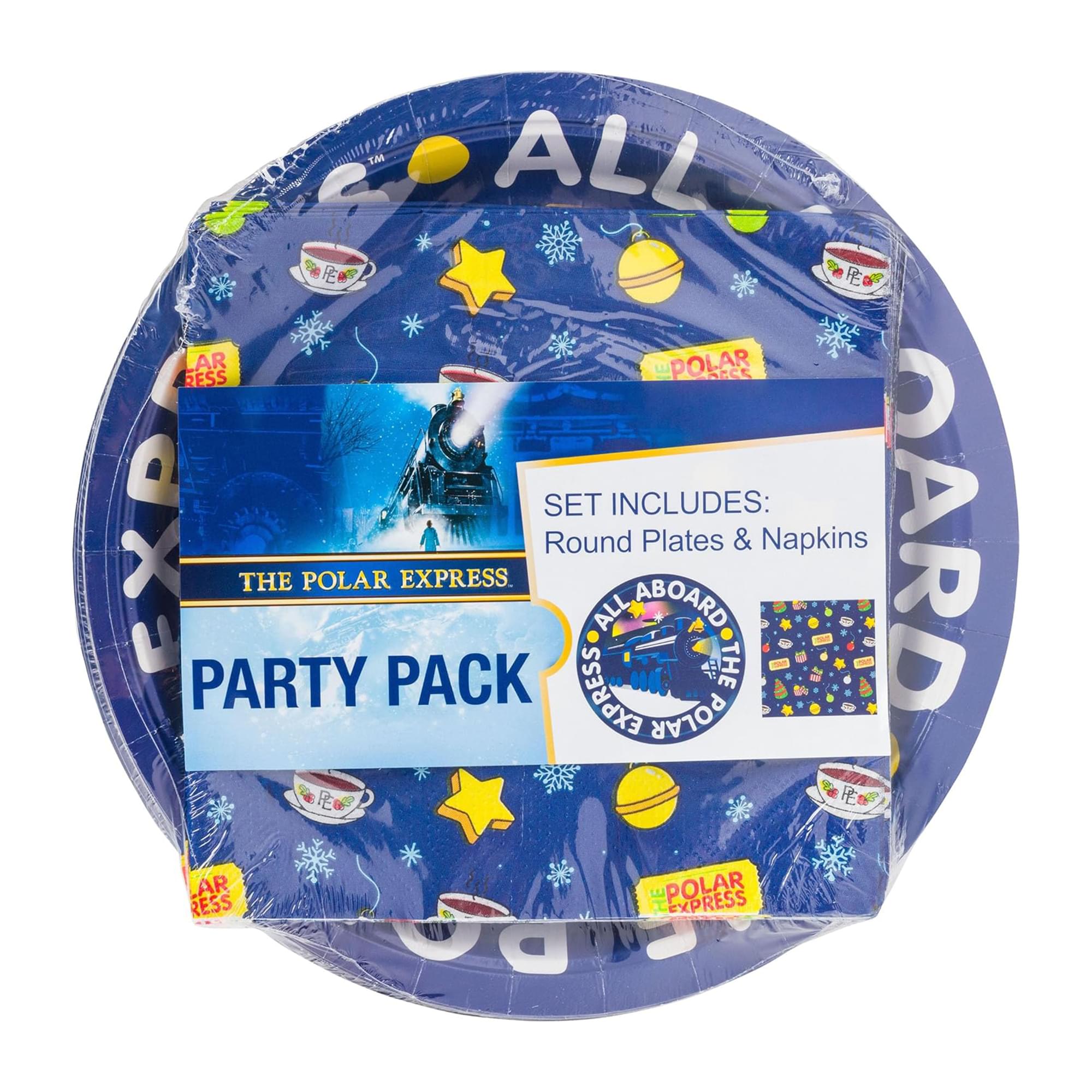 The Polar Express 32 Count Paper Napkin And Plate Party Pack