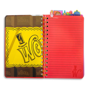 Willy Wonka Bar 5-Tab Spiral Notebook With 75 Sheets