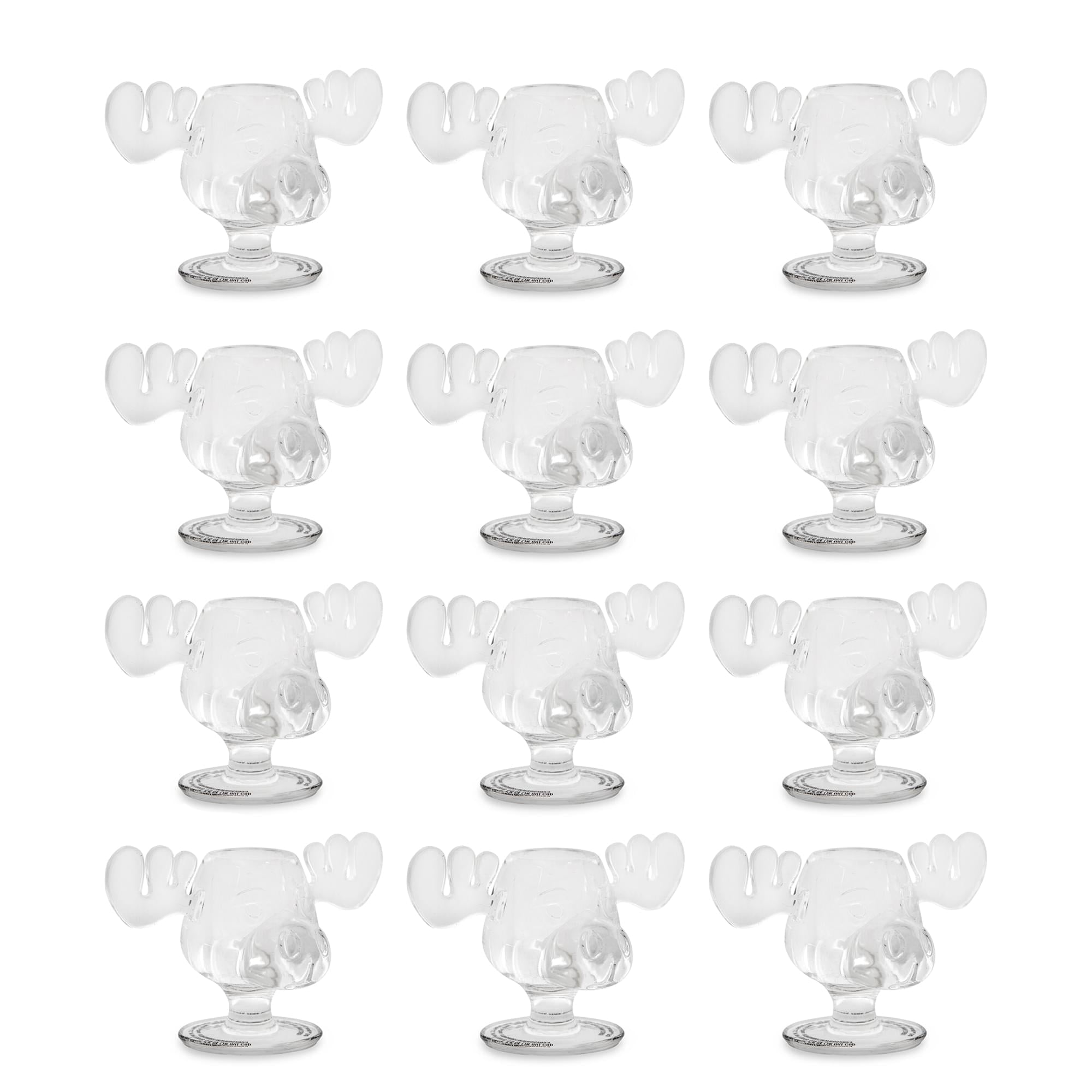 National Lampoon's Christmas Vacation Moose Head Shot Glasses | Set of 12