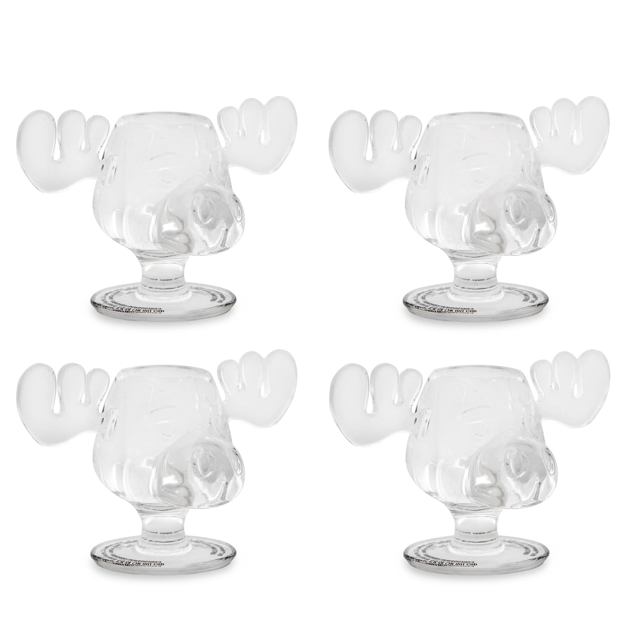National Lampoon's Christmas Vacation Moose Head Shot Glasses | Set of 4