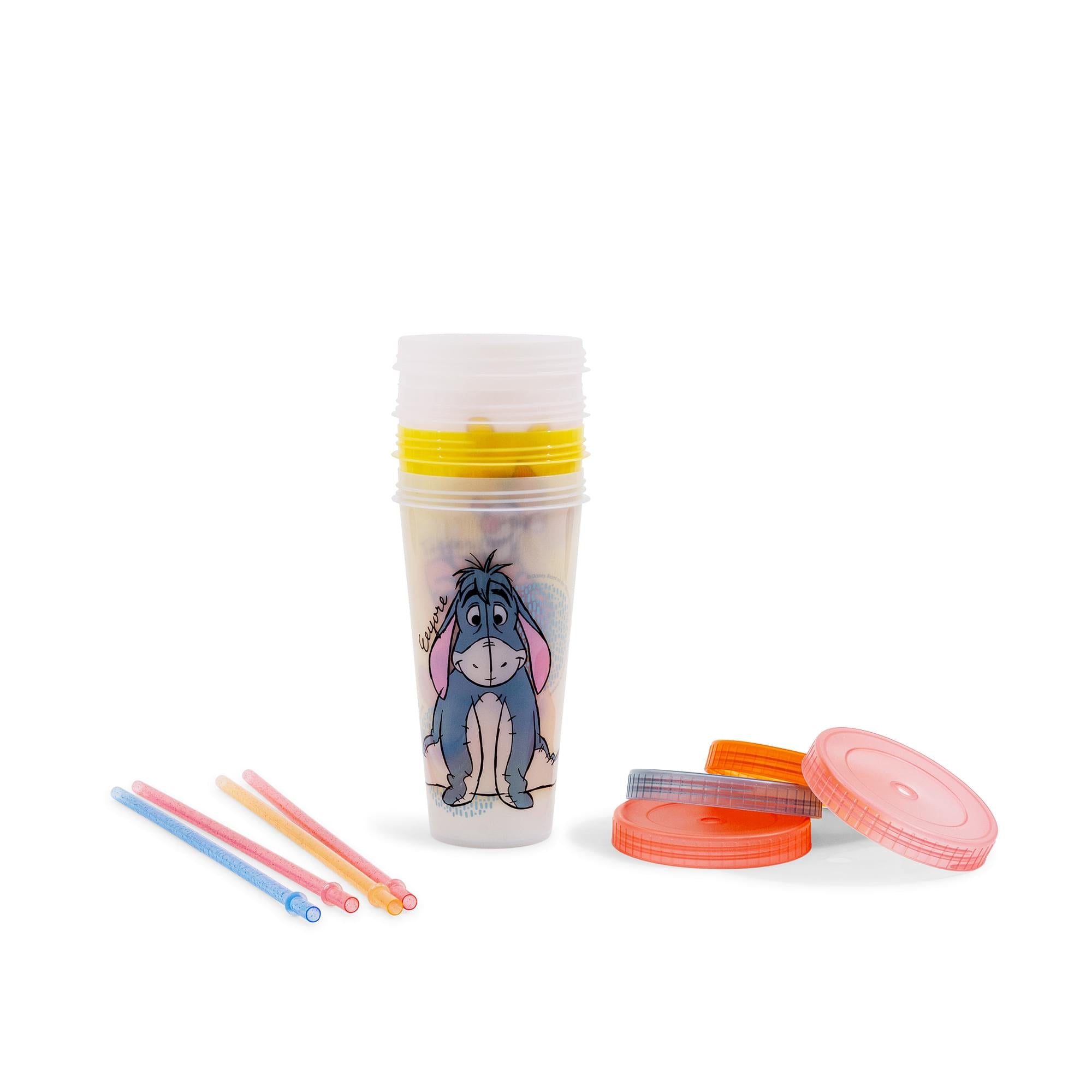 Disney Winnie The Pooh 4-Piece Color-Changing Tumbler Set | Each Holds 24 Ounces