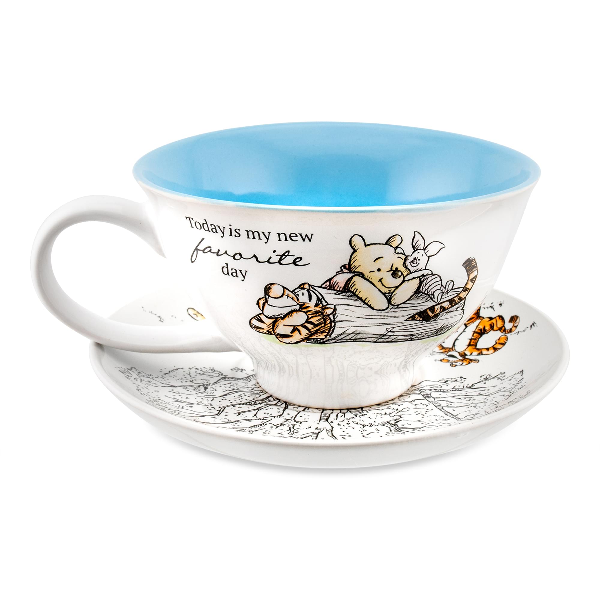 Disney Winnie The Pooh And Friends Ceramic Teacup and Saucer Set