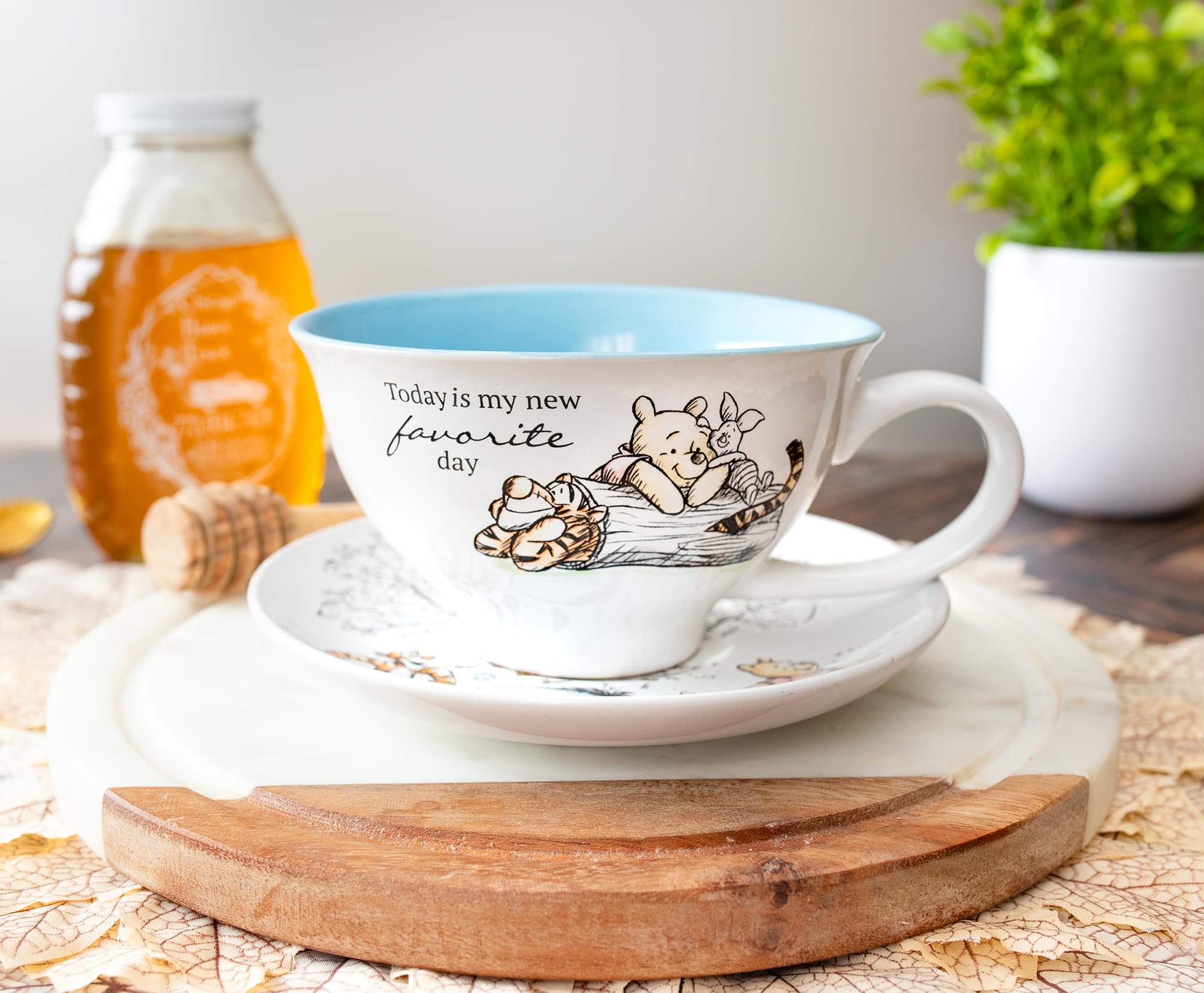 Disney Winnie The Pooh And Friends Ceramic Teacup and Saucer Set
