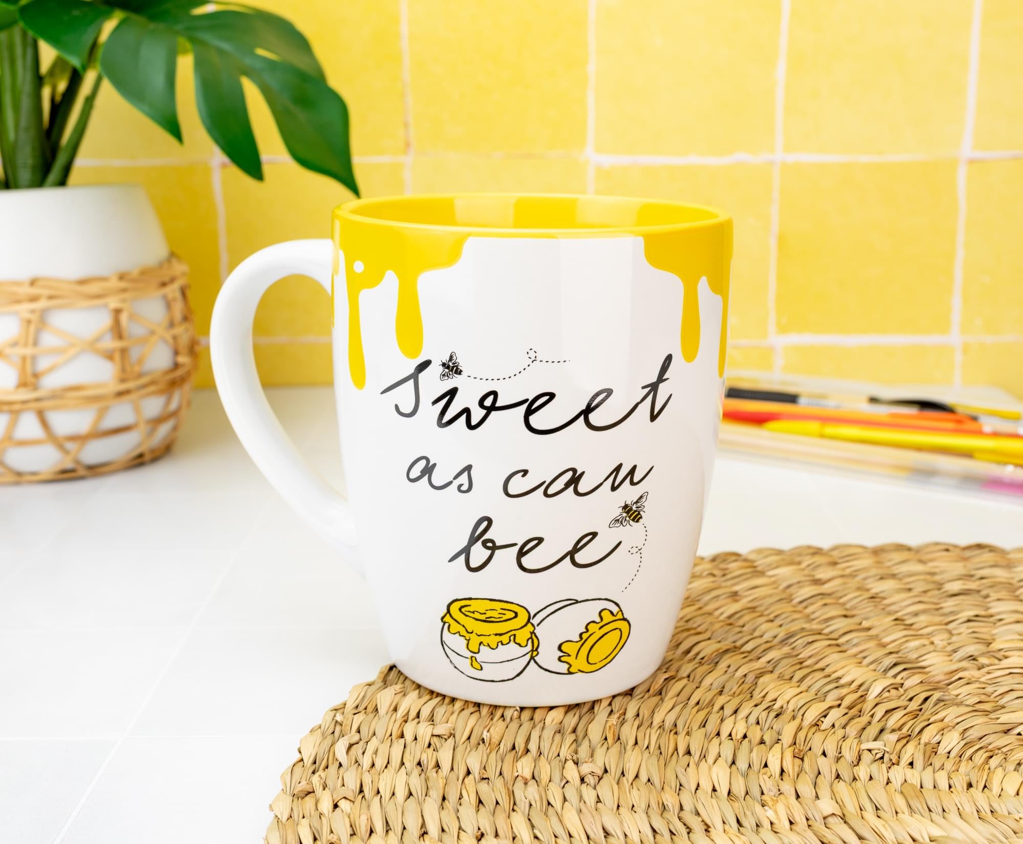 Disney Winnie The Pooh "Sweet As Can Bee" Ceramic Mug | Holds 25 Ounces
