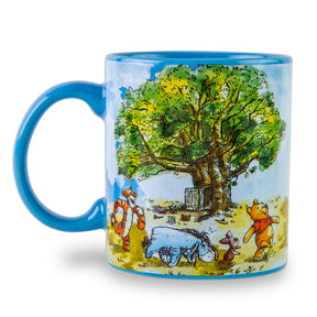 Disney Winnie the Pooh Group Walk Ceramic Coffee Mug | Holds 20 Ounces