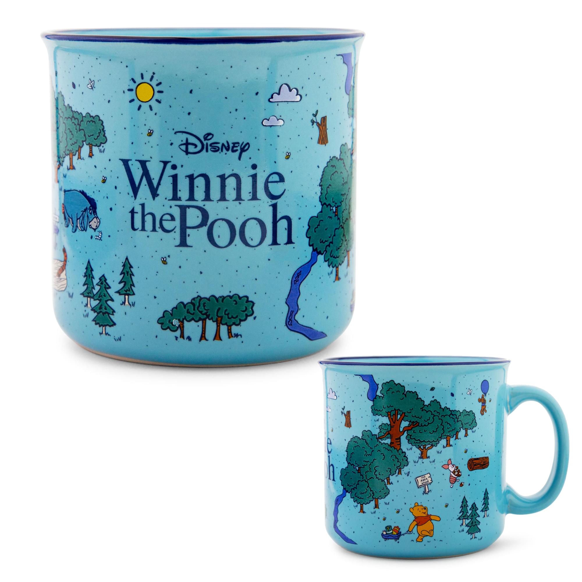 Disney Winnie the Pooh Map of the Hundred Acre Wood Ceramic Mug | Holds 20 Ounce