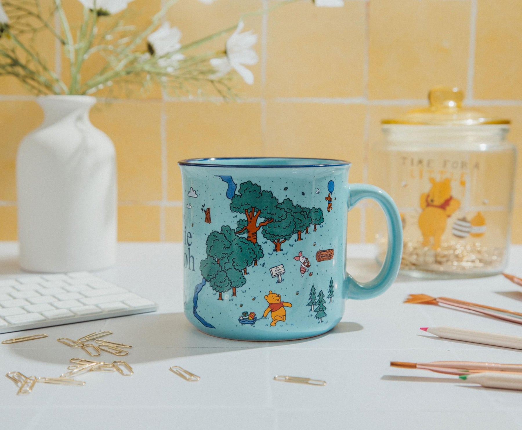 Disney Winnie the Pooh Map of the Hundred Acre Wood Ceramic Mug | Holds 20 Ounce