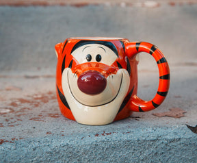 Disney Winnie the Pooh Tigger 3D Sculpted Ceramic Mug | Holds 20 Ounces
