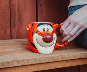 Disney Winnie the Pooh Tigger 3D Sculpted Ceramic Mug | Holds 20 Ounces