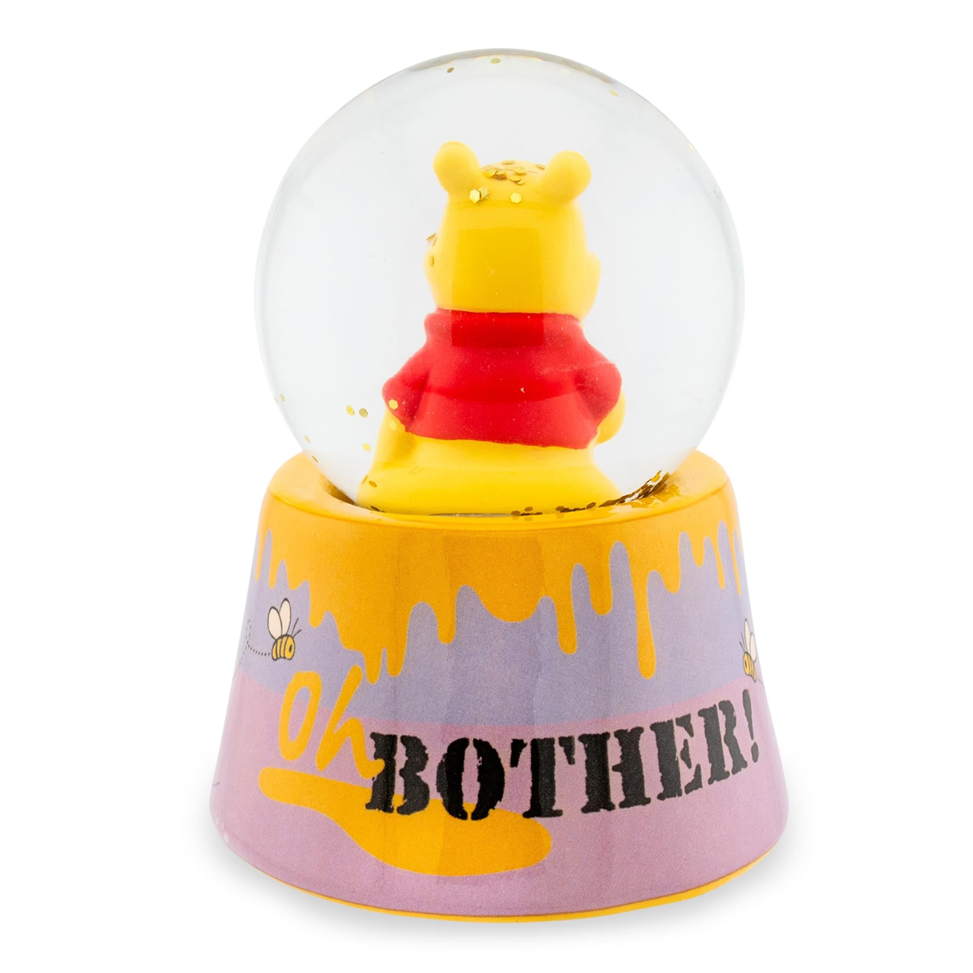Disney Winnie the Pooh "Oh, Bother" Light-Up Mini Snow Globe | 2.75 Inches Tall