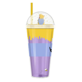 Disney Winnie the Pooh "Hunny" Pot with Bees 24oz Dome Top Travel Tumbler With Straw