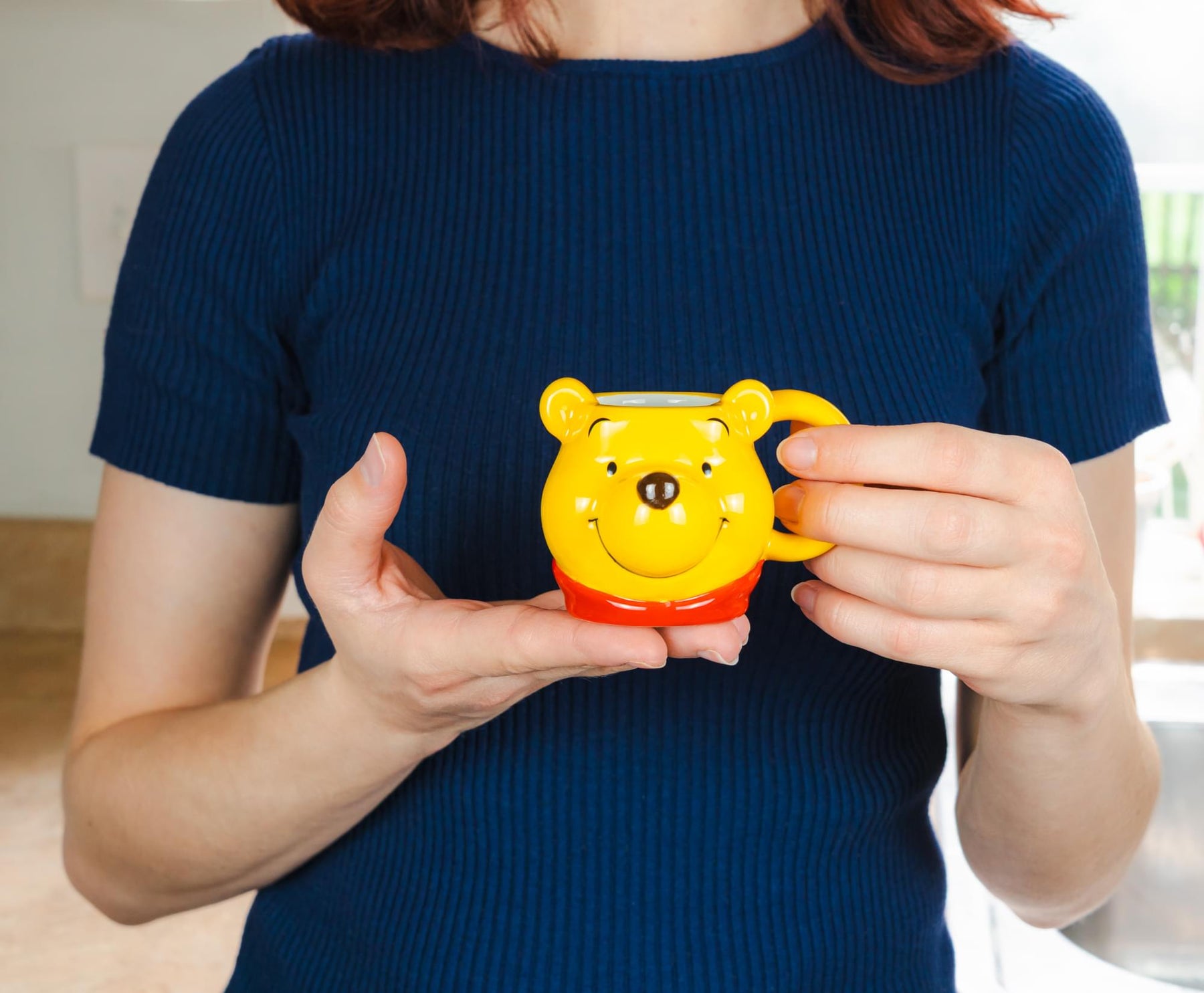 Disney Winnie The Pooh Characters 4-Piece Sculpted Mug Set | Each Holds 4 Ounces