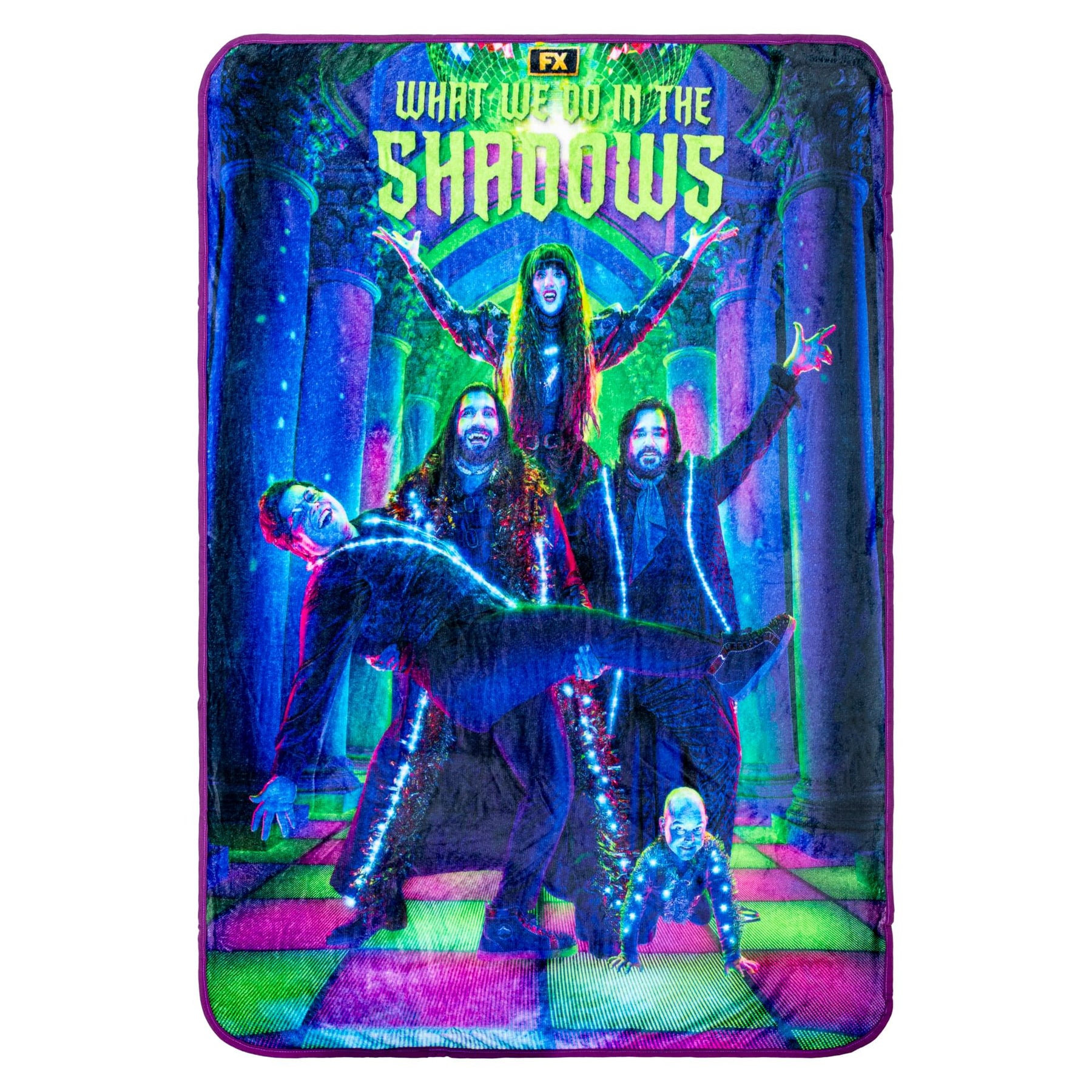 What We Do In The Shadows Disco Fleece Throw Blanket | 45 x 60 Inches